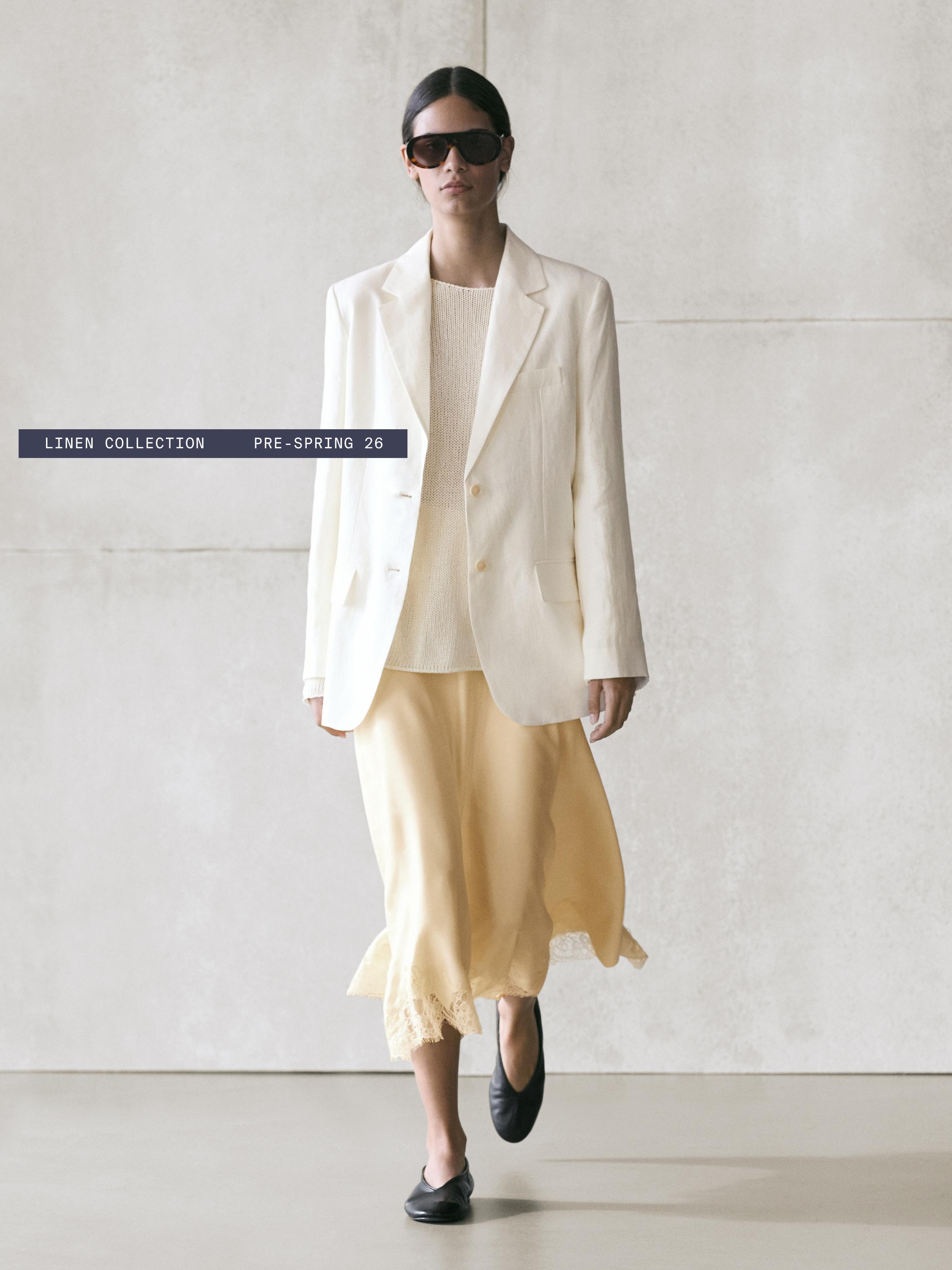 Cotton blend cutwork sweater — CREAM