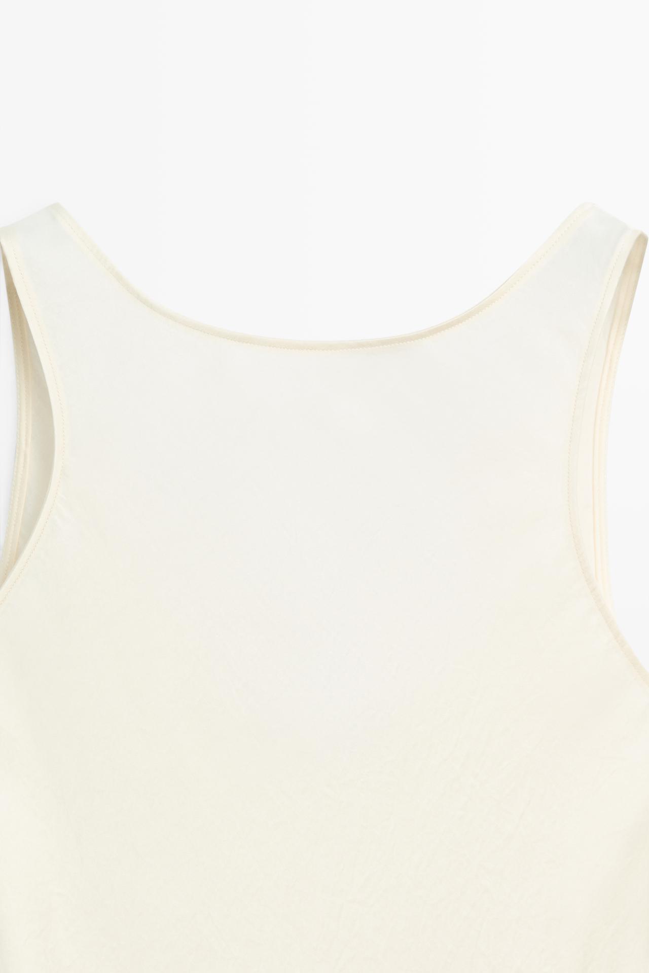 Satin midi dress — SAND BROWN