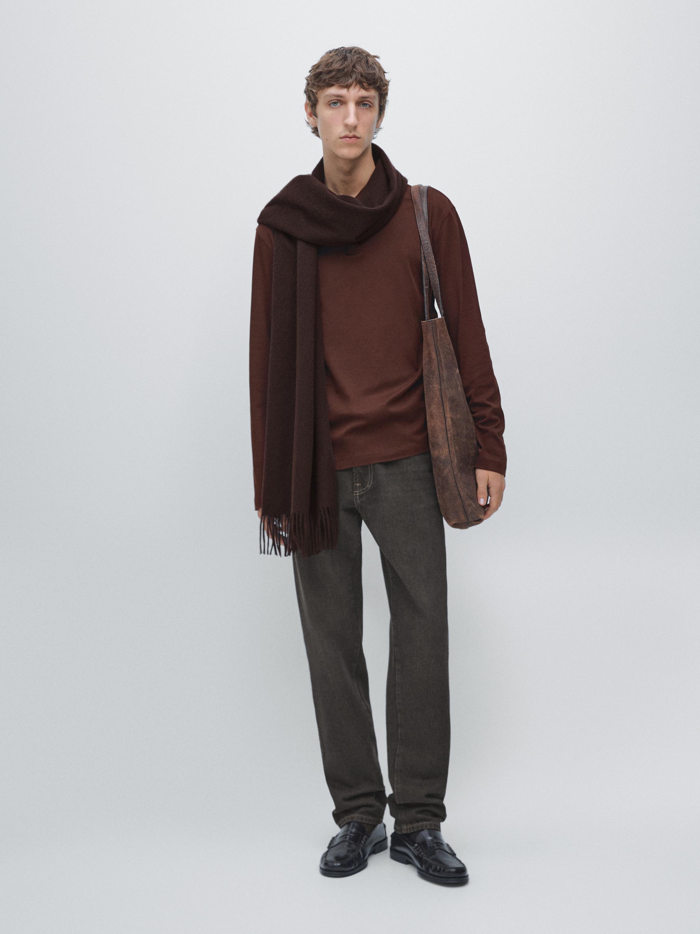 Long sleeve polo shirt with snap button