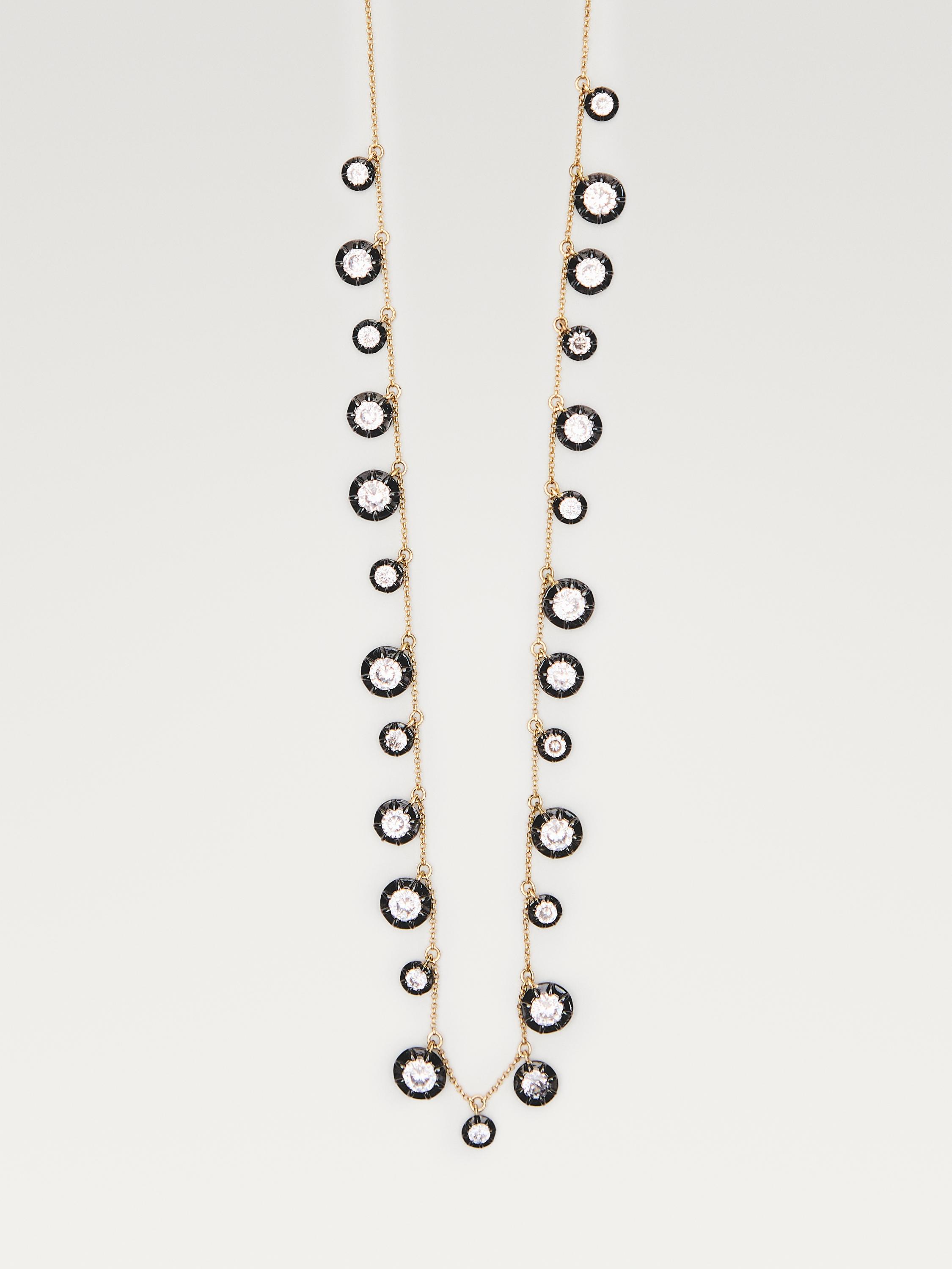 Collana antique con strass