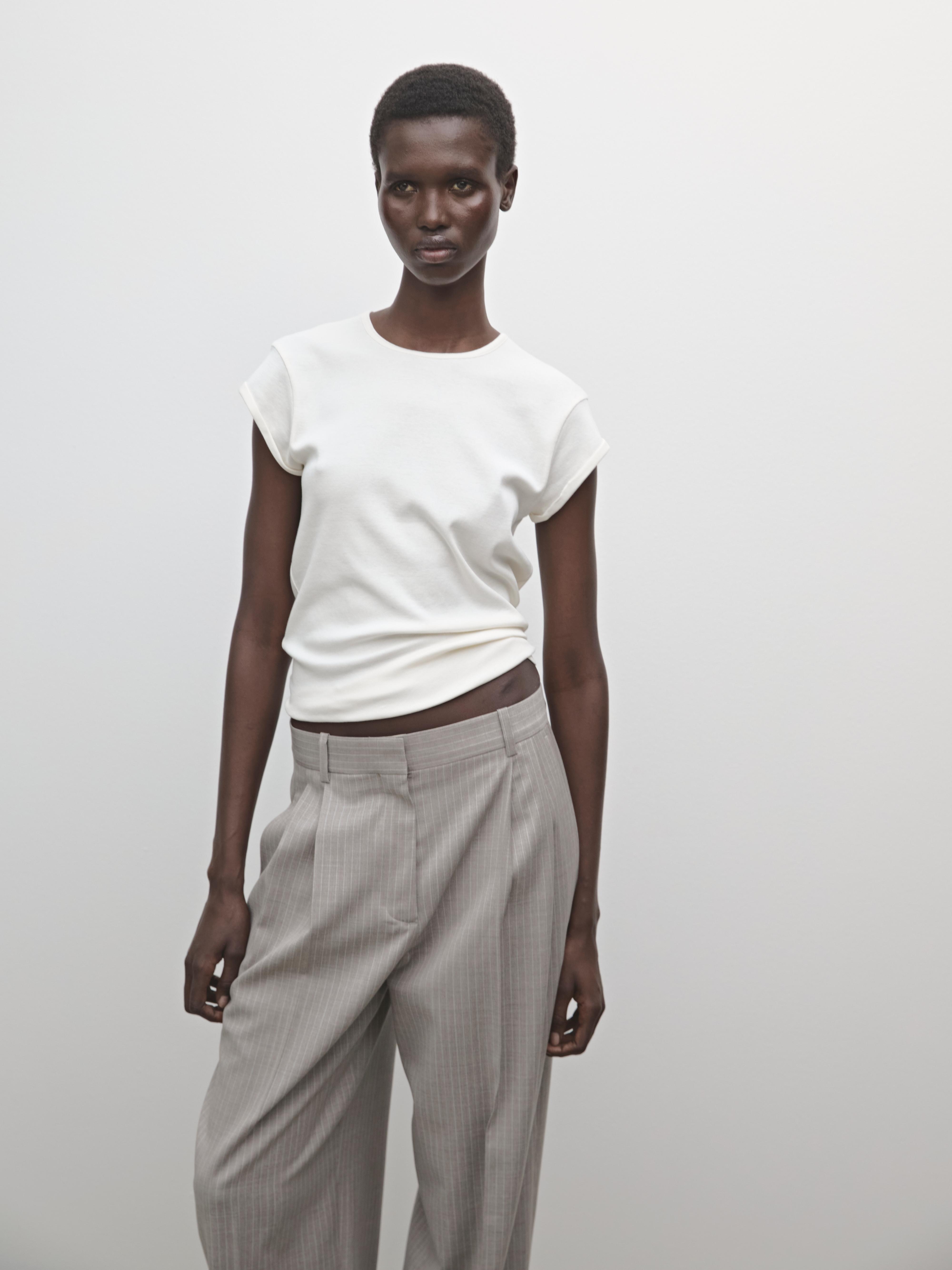 Pantalón pliegues raya diplomática