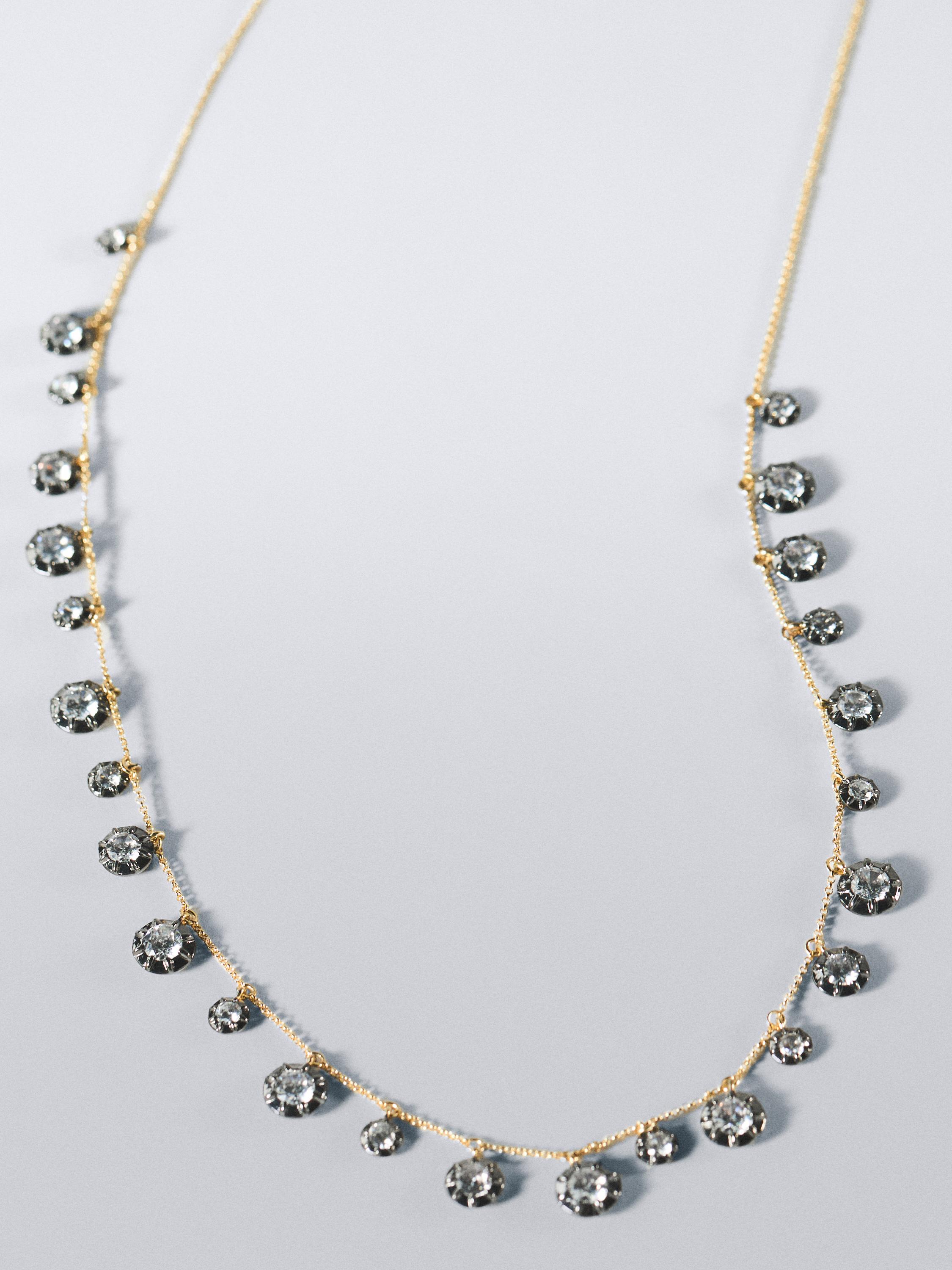 Collar antique brillos