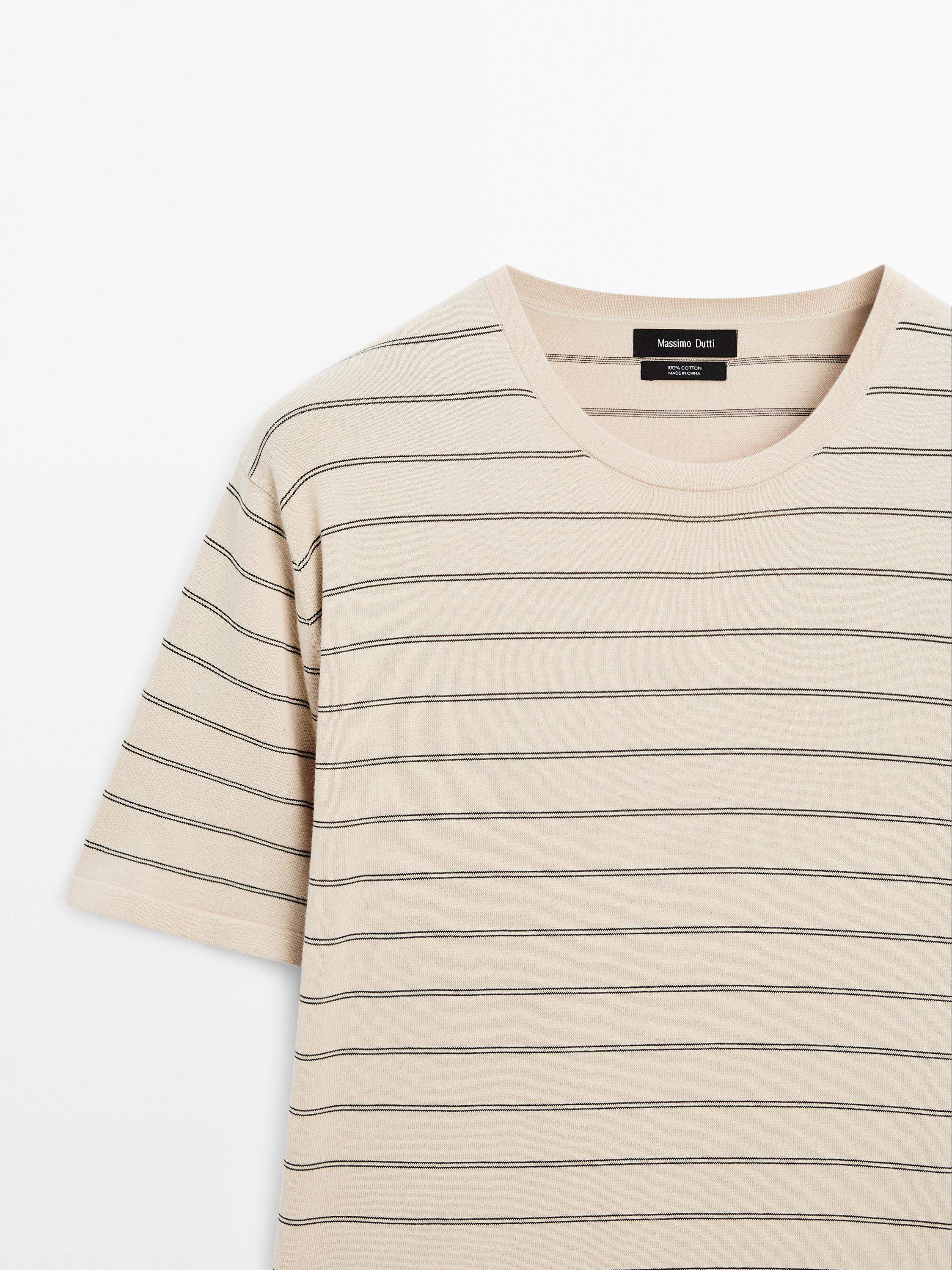 ★日本未入荷*Massimo Dutti*新作*STRIPED ニットTシャツ/DN★ 06830935250-o1.jpg?ts=