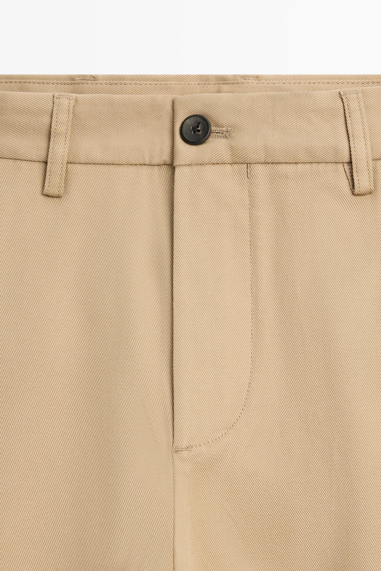 Cotton blend straight-leg pants — OCHRE