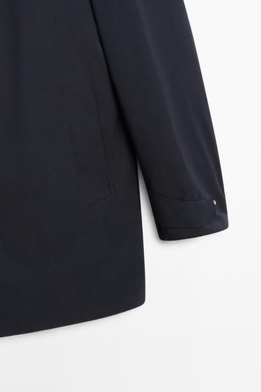 Long quilted hooded parka — NAVY BLUE 7
