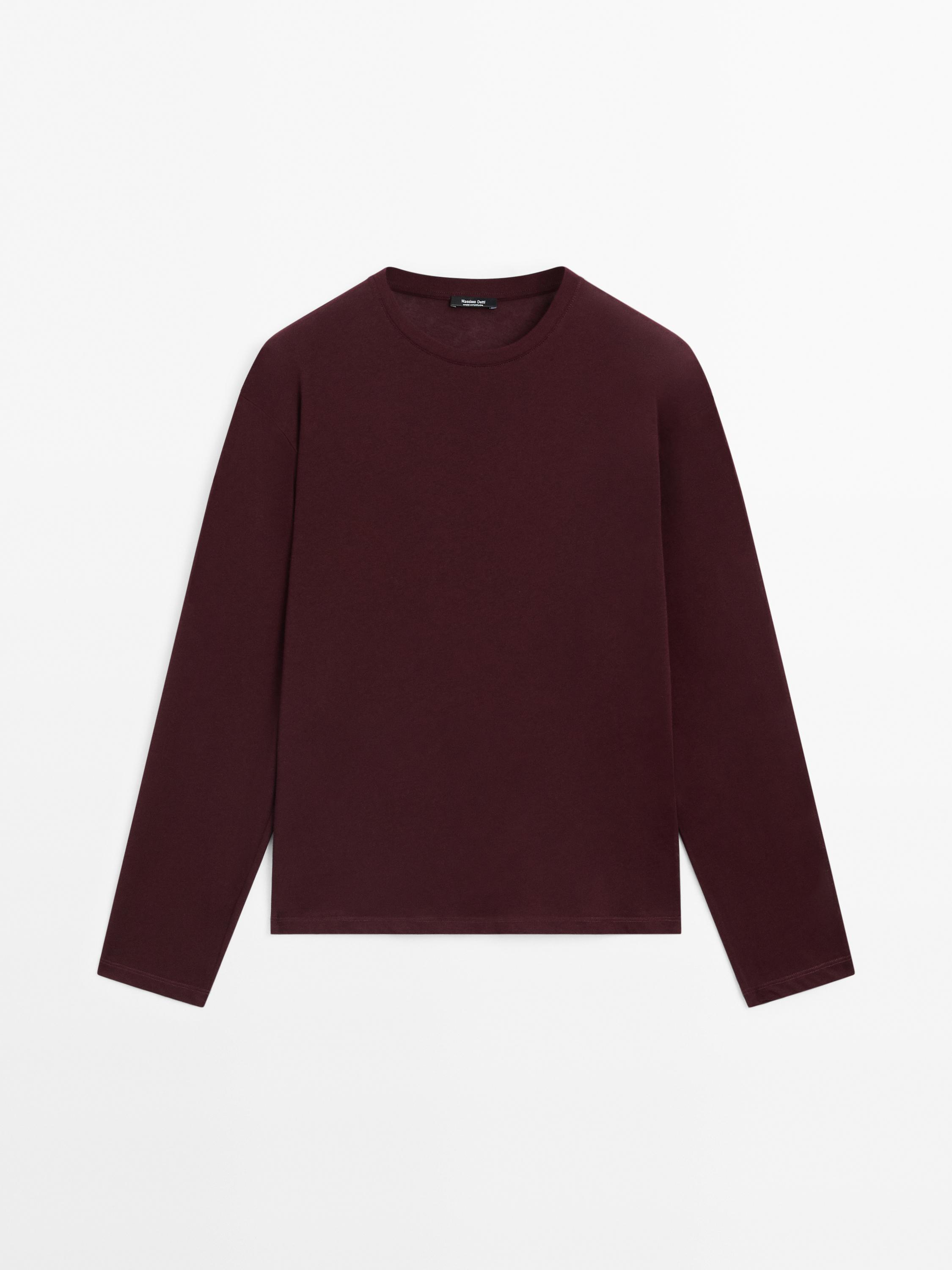 100-cotton-long-sleeve-t-shirt-burgundy-white-pale-green-t