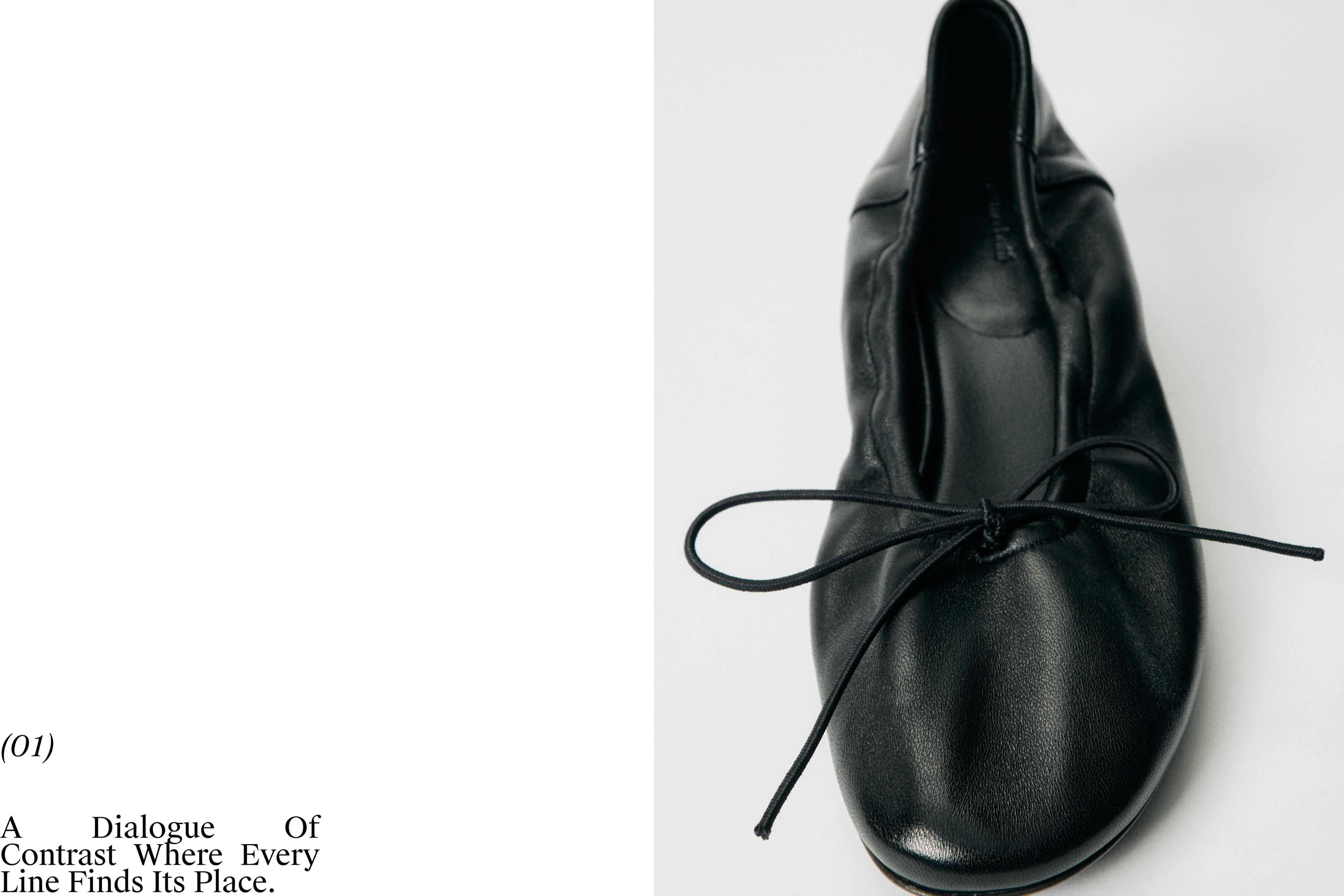 High-heel ballerinas — BLACK