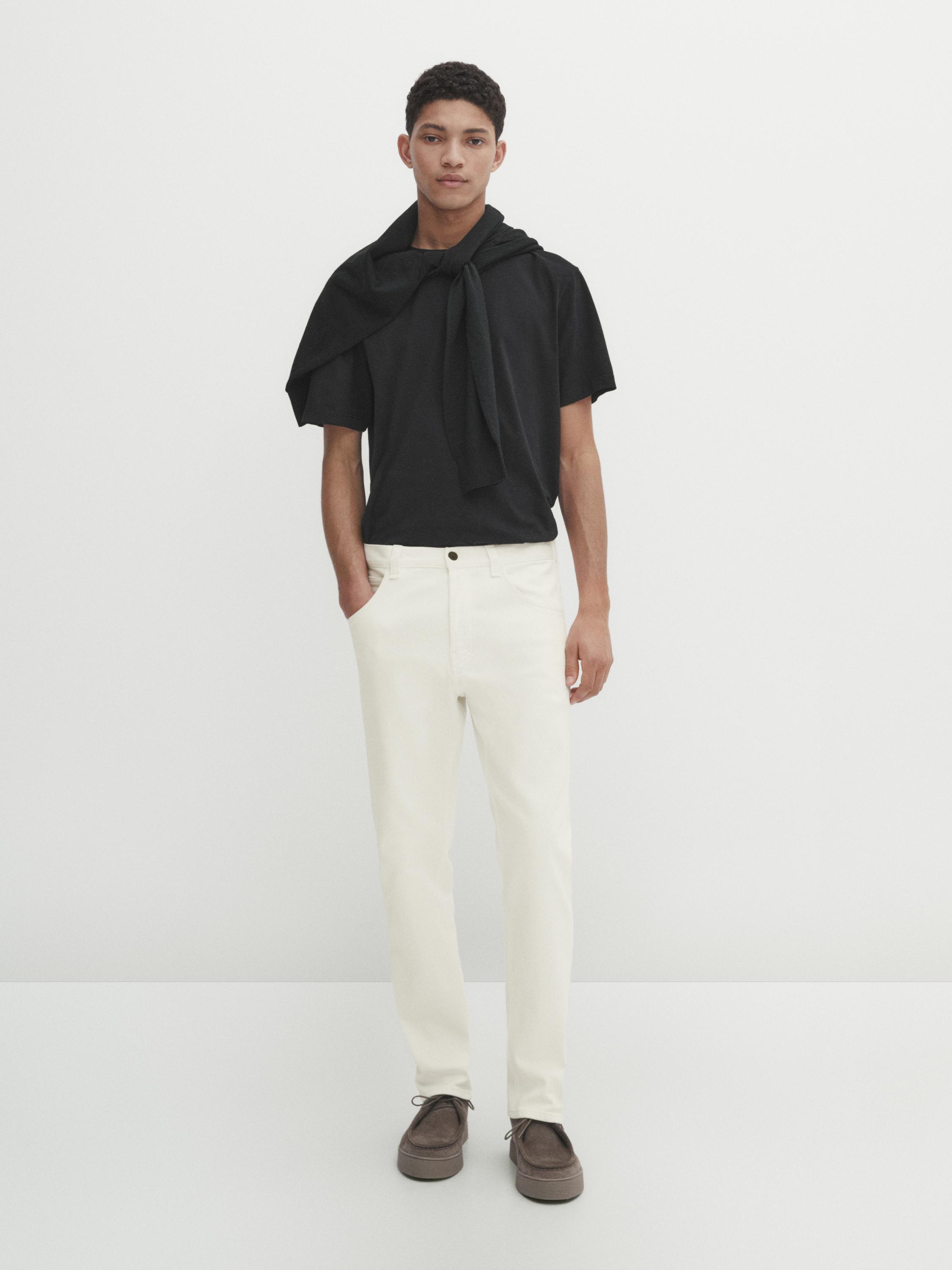 T-shirt en coton effet teinté