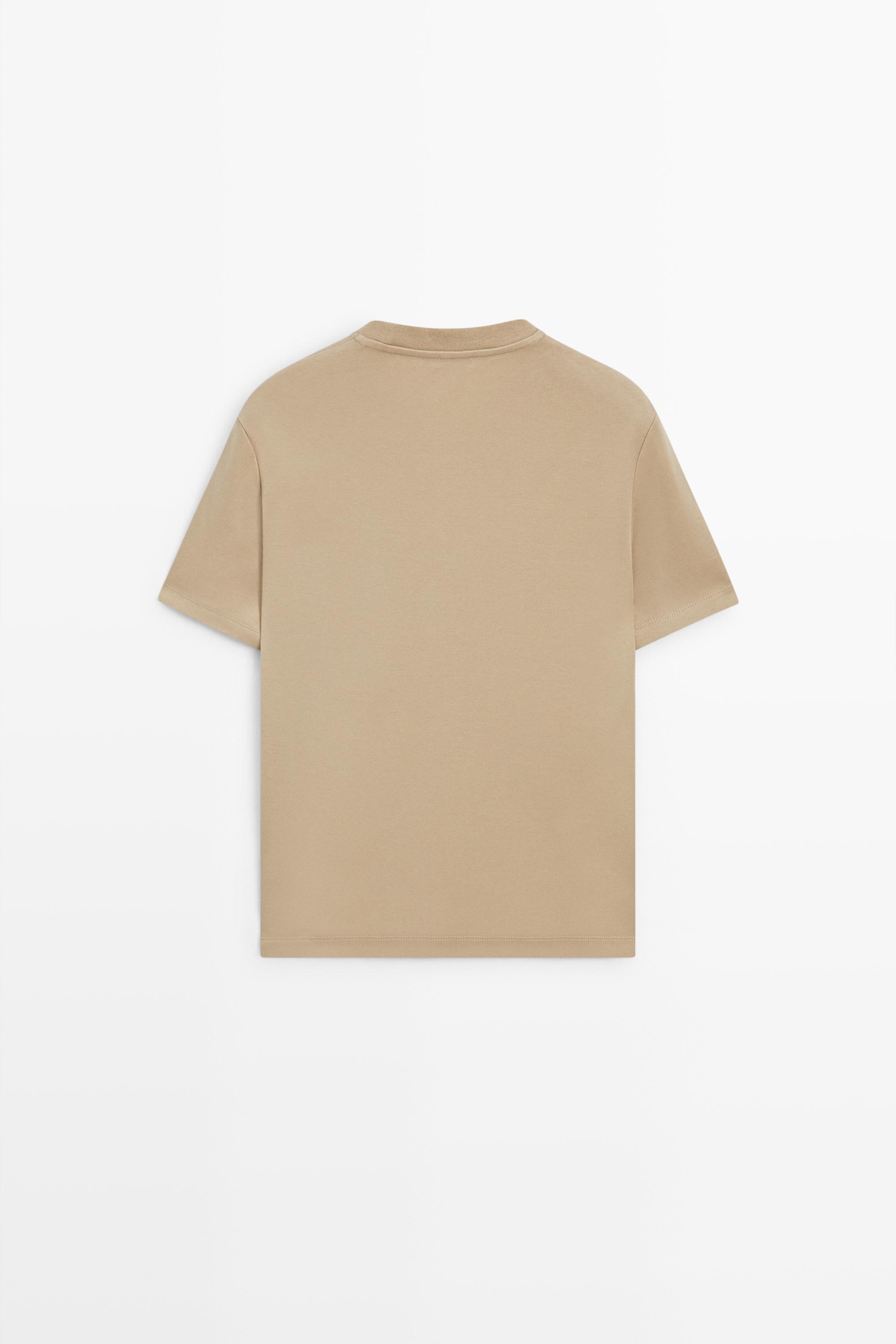 Regular fit short sleeve T-shirt. — STONE