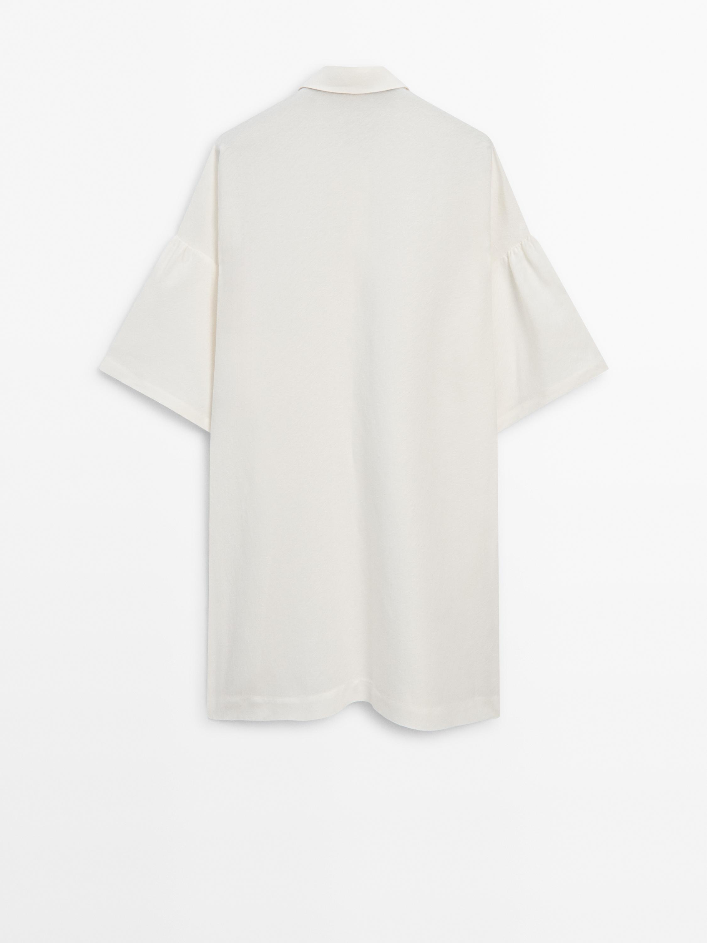 Chemise longue avec du lin ensemble