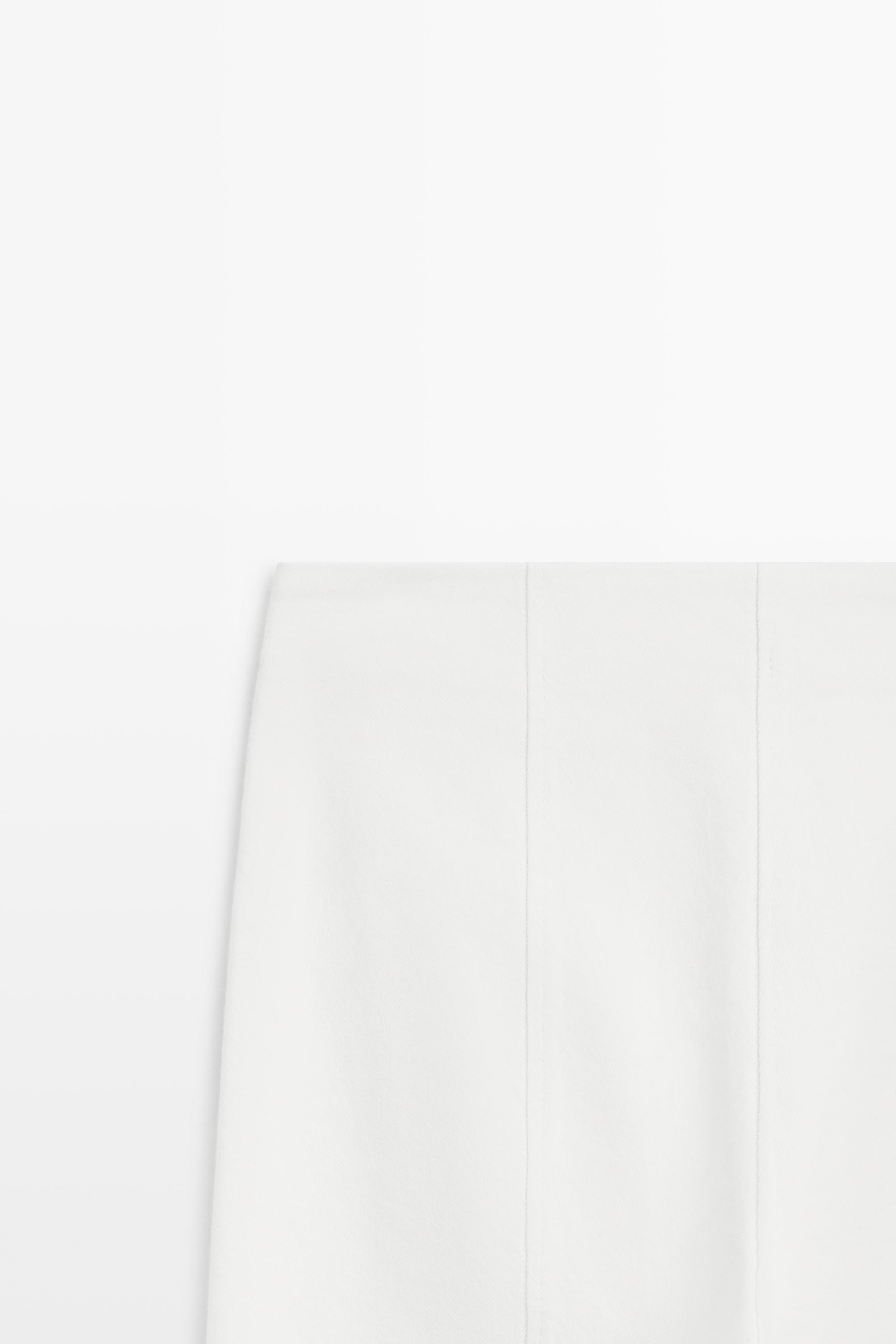 Denim capris — Off white