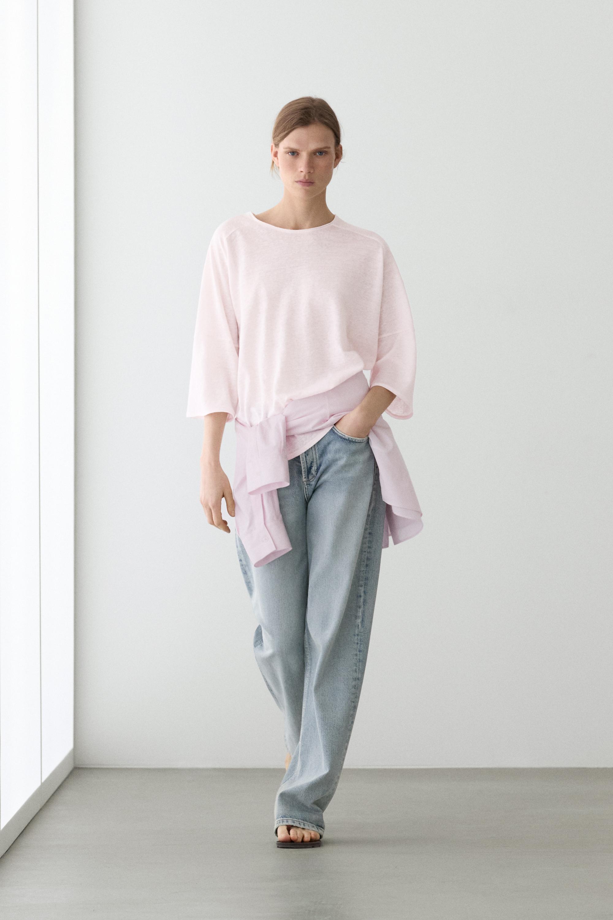 Majica od mešavine lana