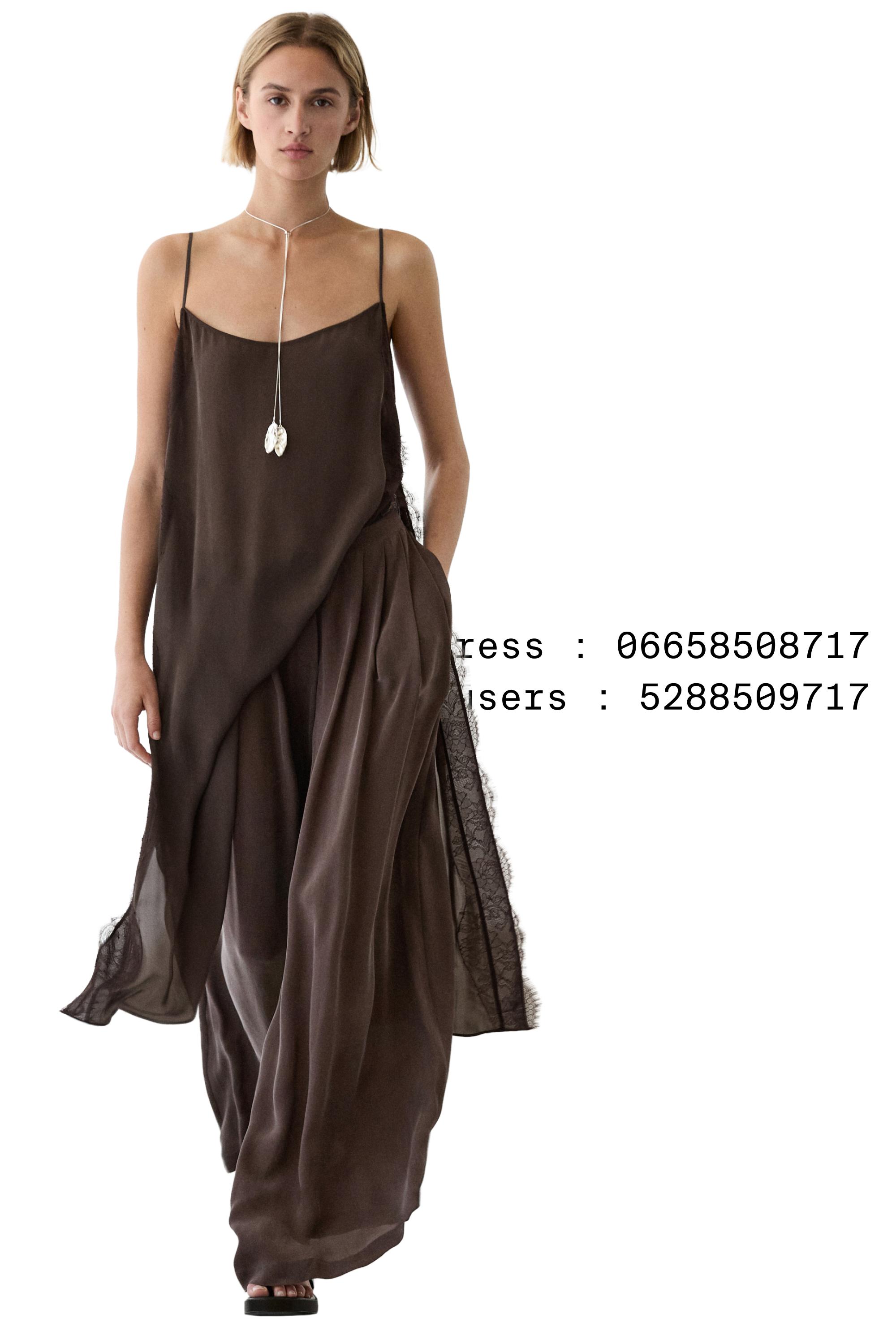 Total look flowing skort — Chocolate