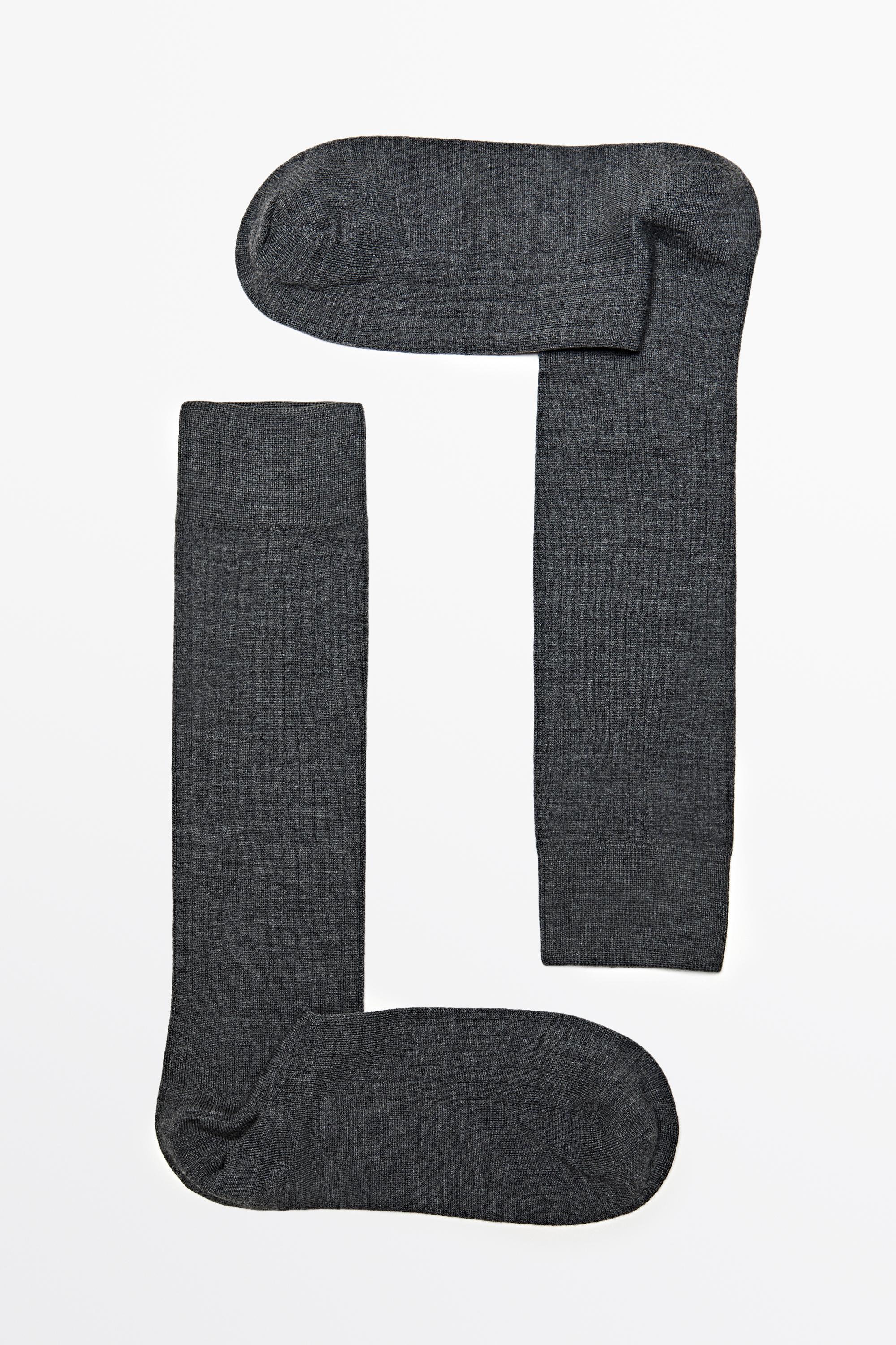 Ribbed socks — GREY
