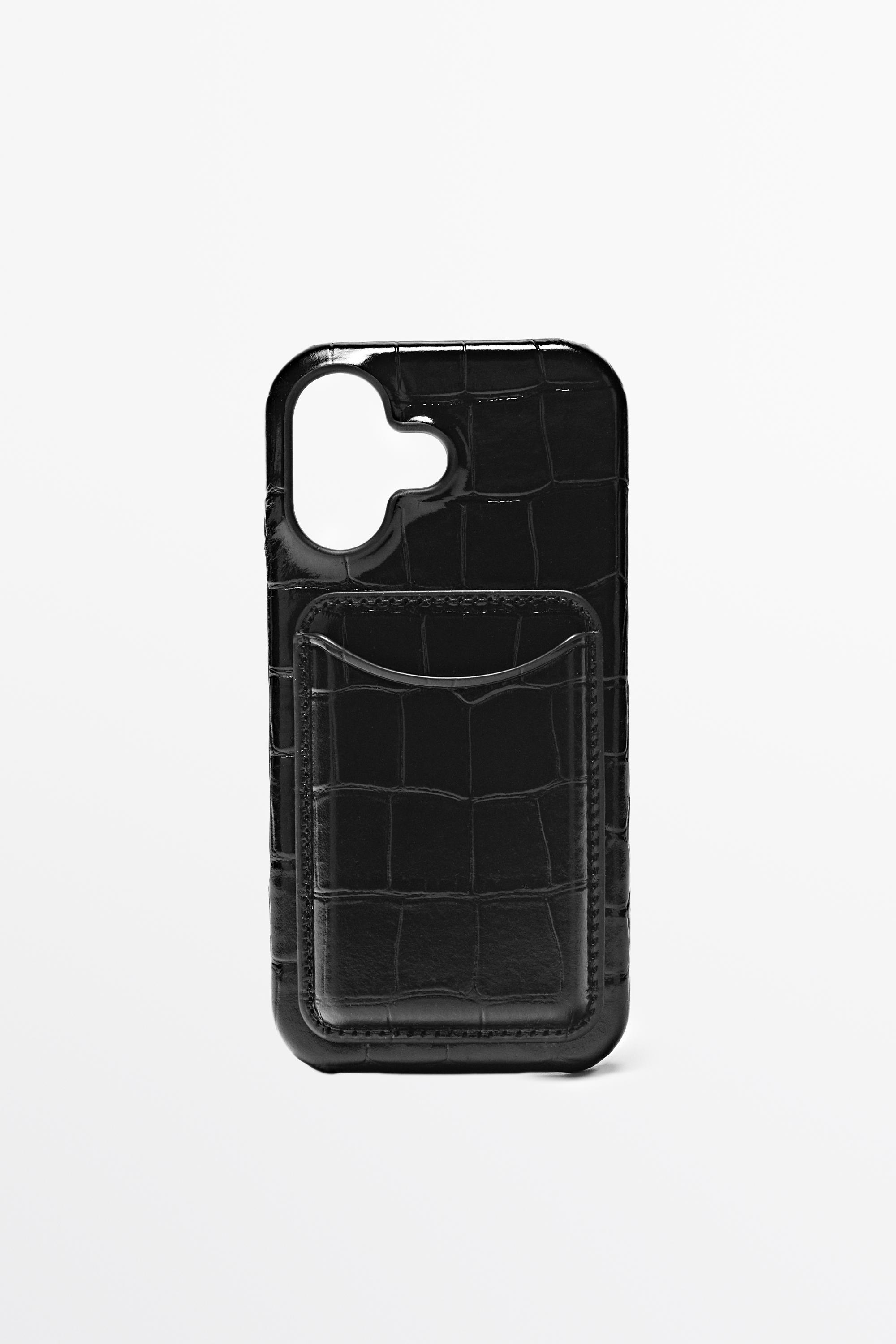 Funda de iPhone 17 piel napa textura