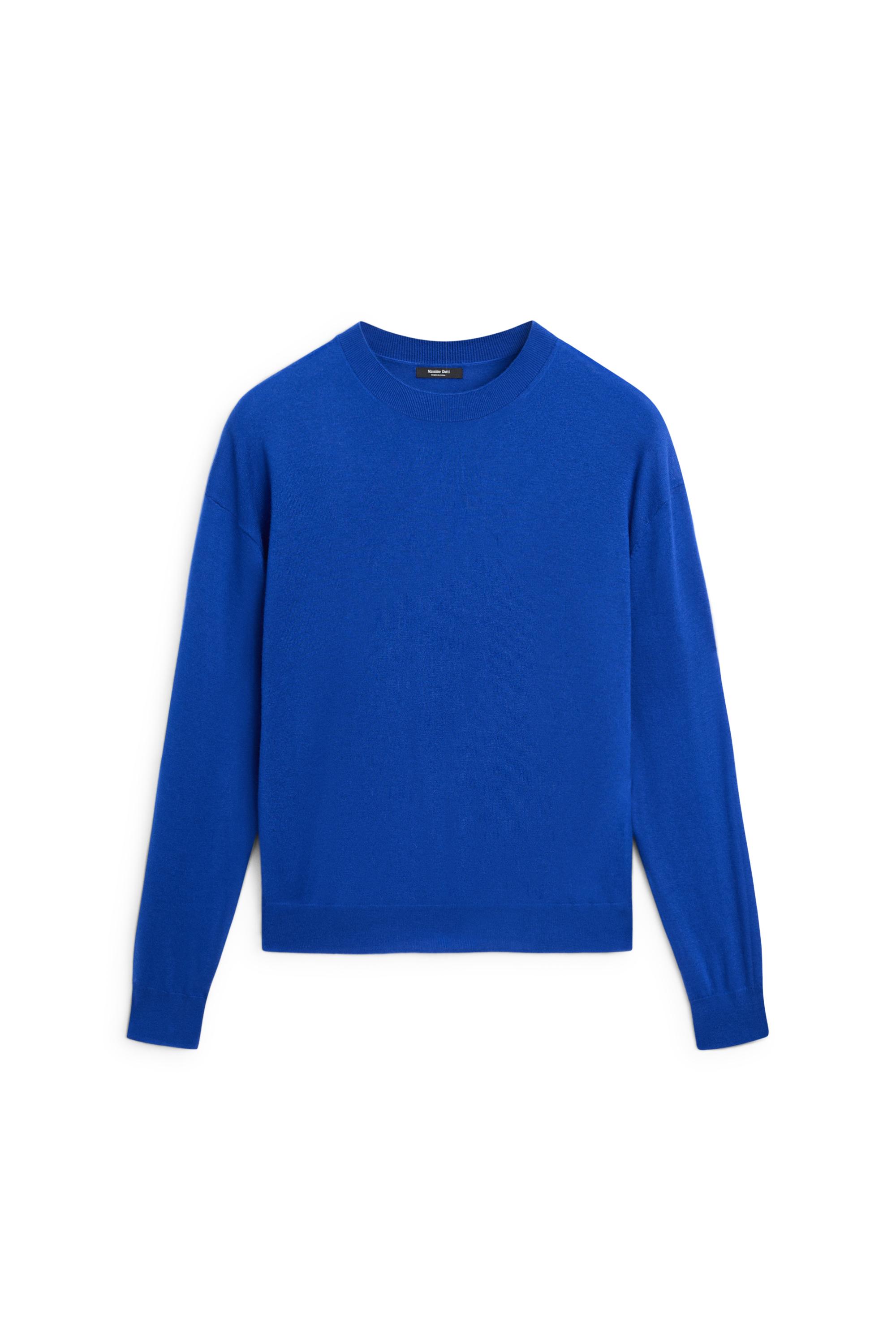 Fine-knit wool blend sweater