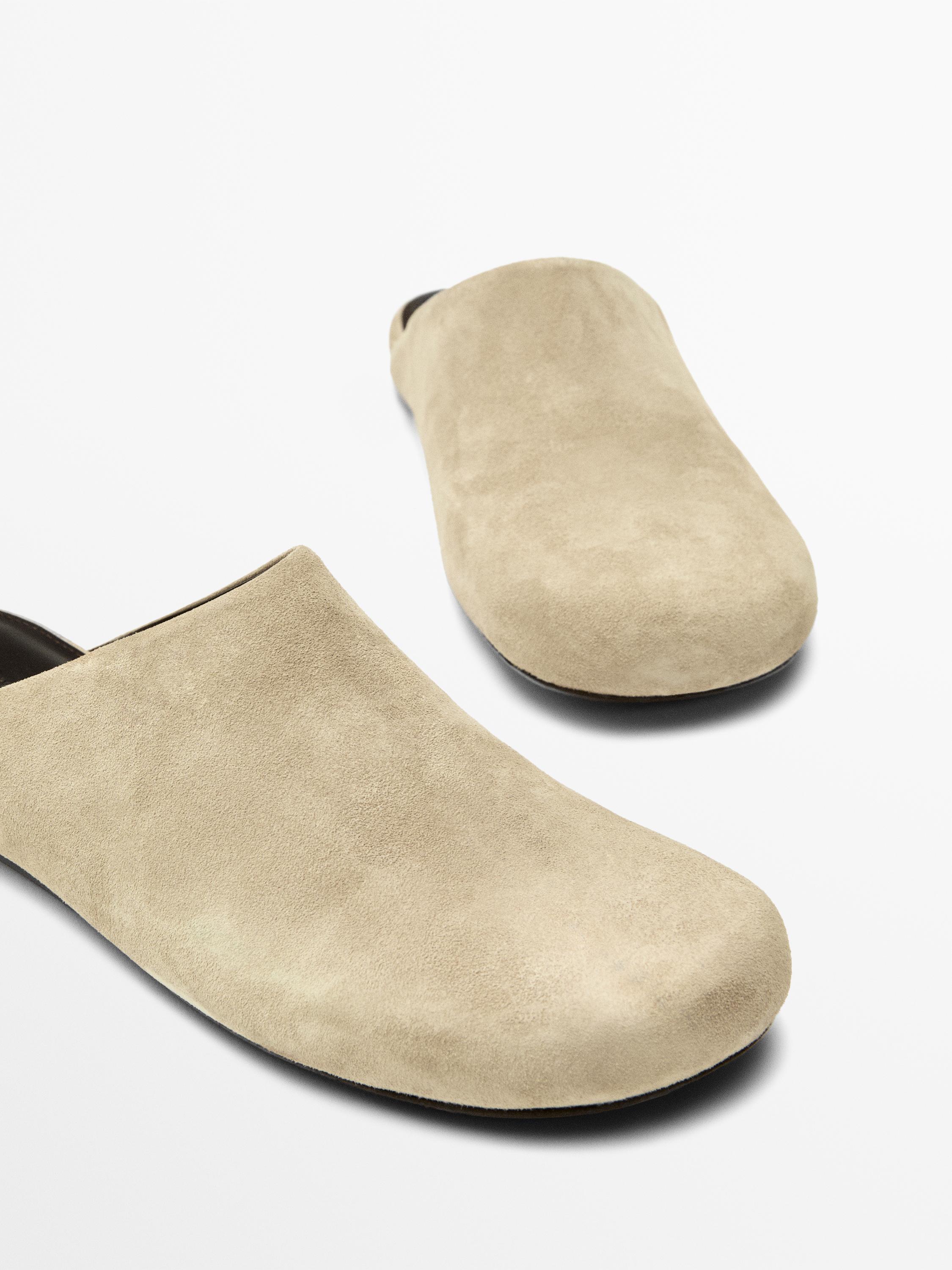 Split suede clogs — 1-118