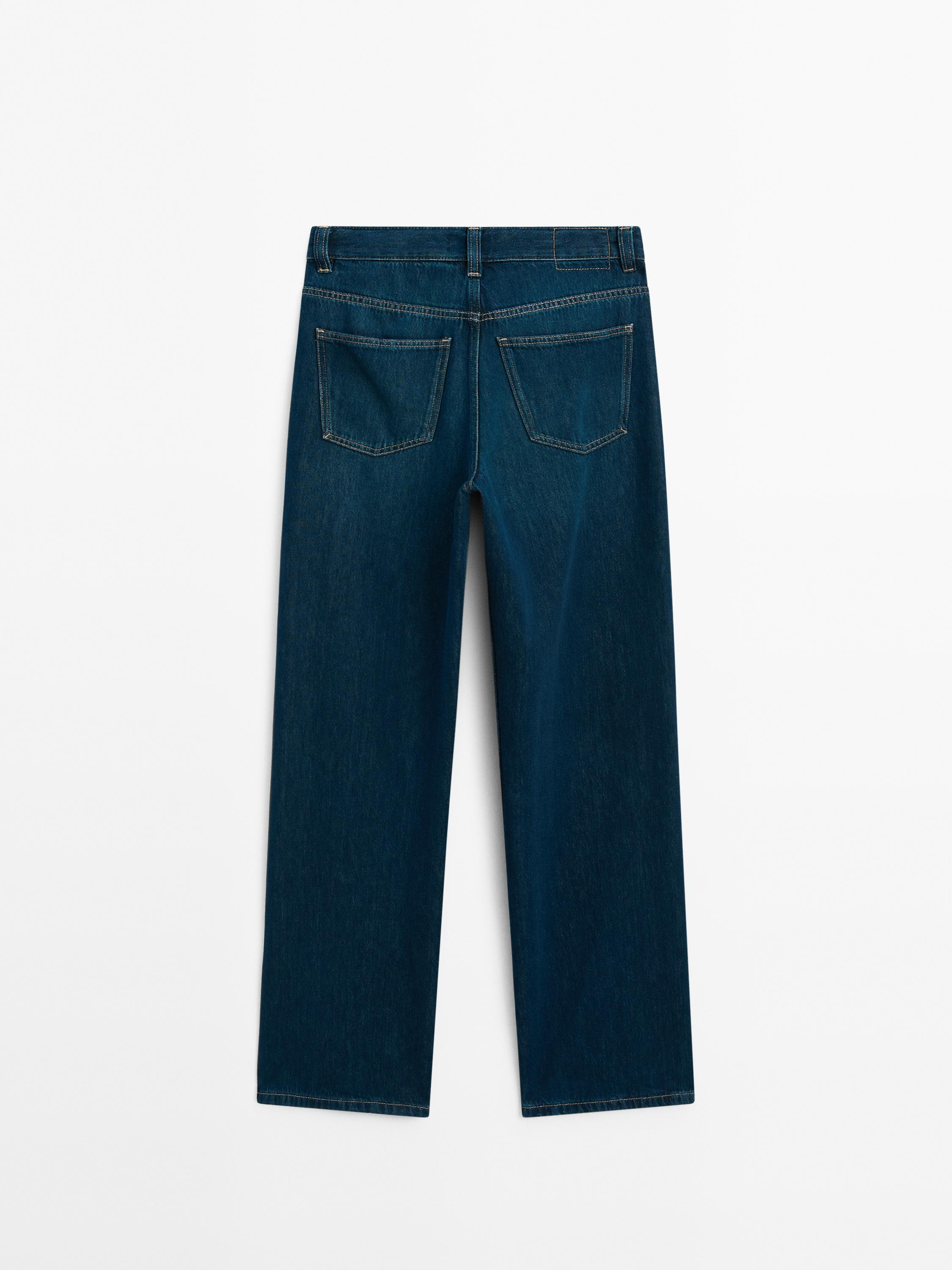 High-waist wide-leg jeans