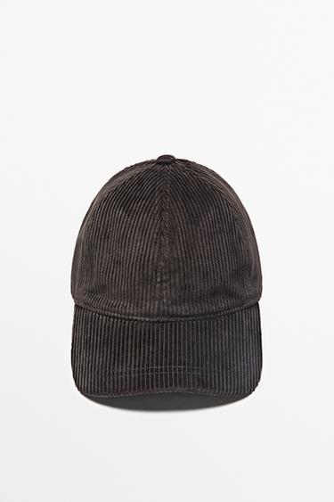 Corduroy cap — BROWN 1