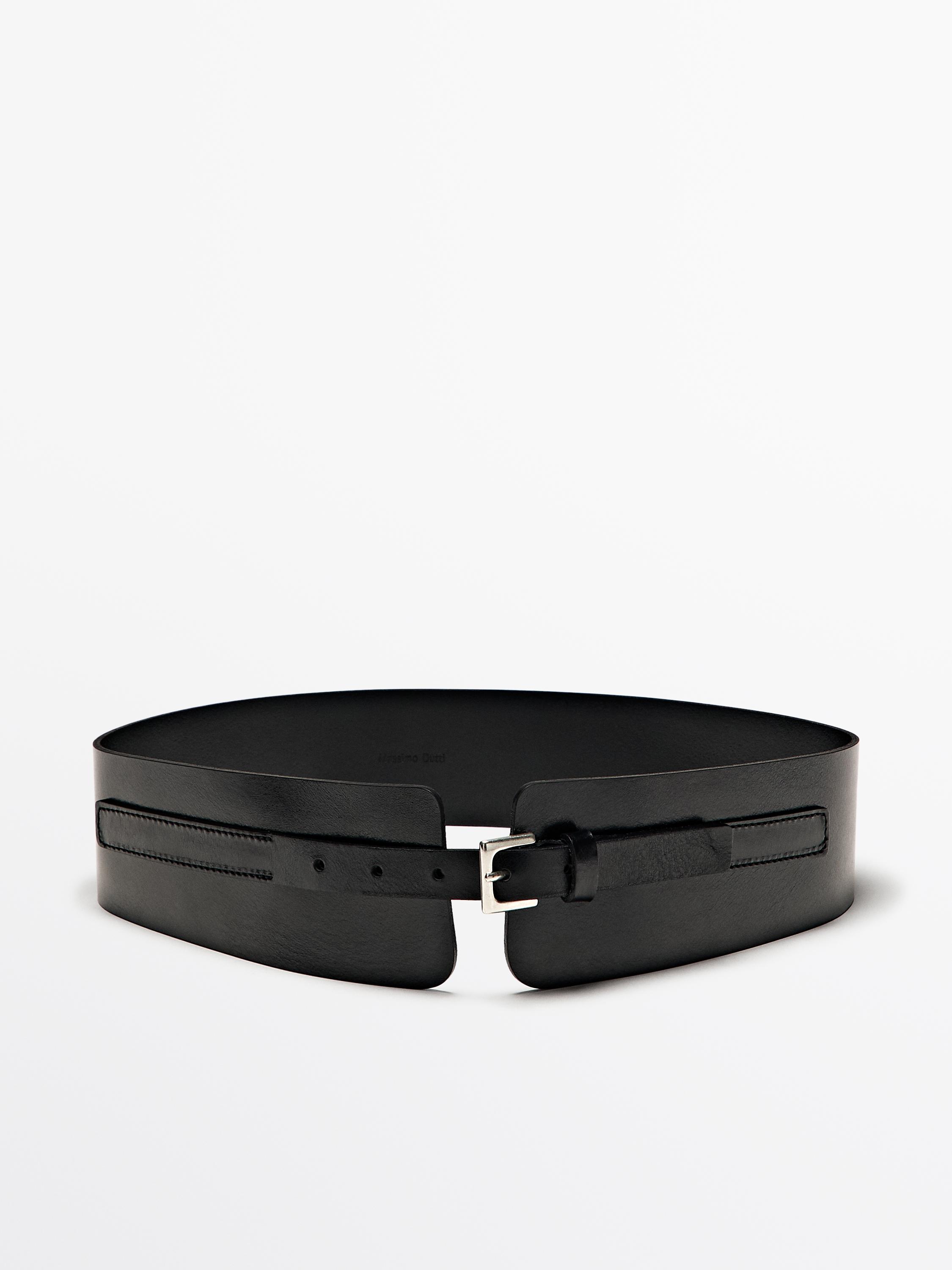 Sabuk sashes kulit nappa dengan gesper persegi