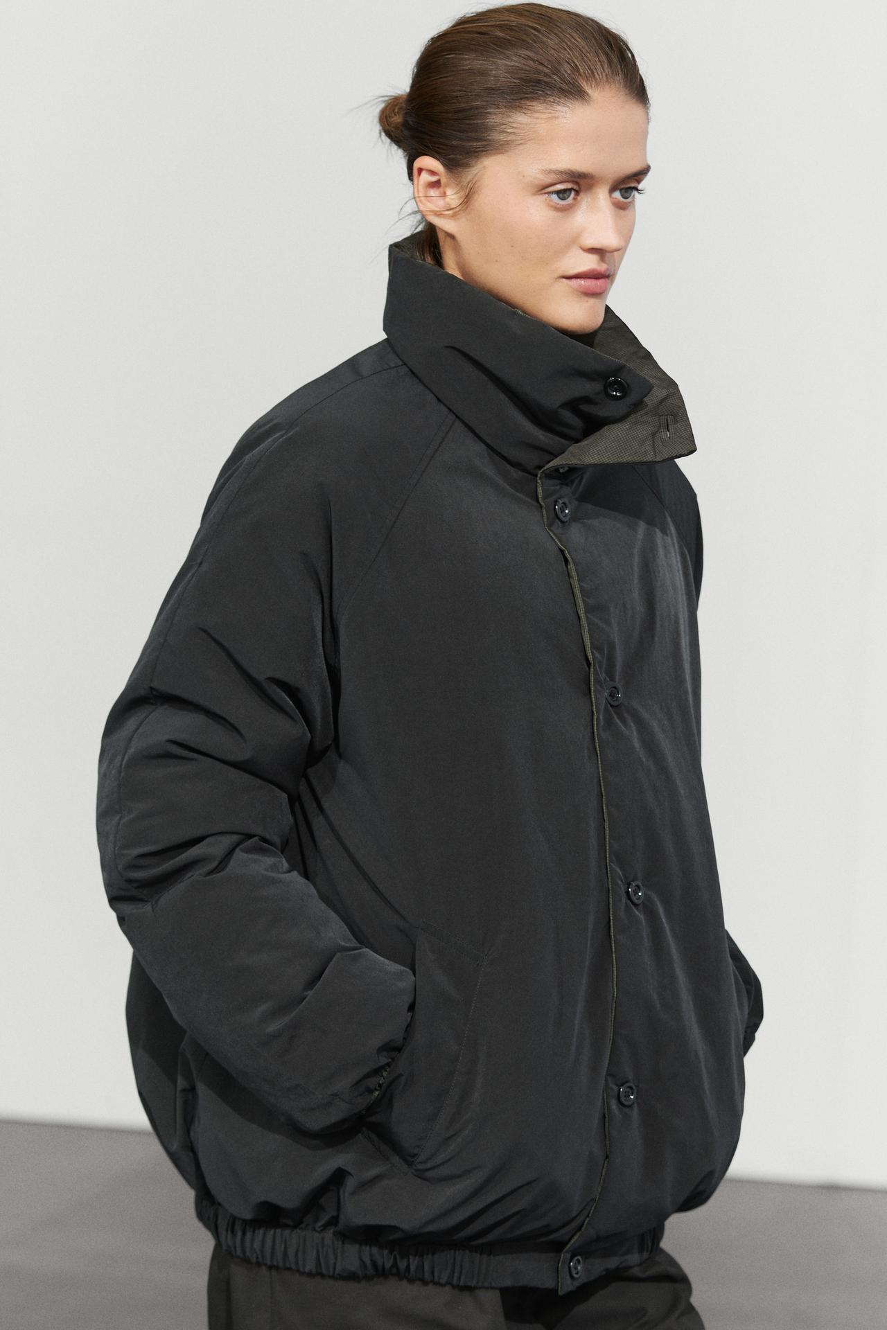 Reversible down jacket — BROWN