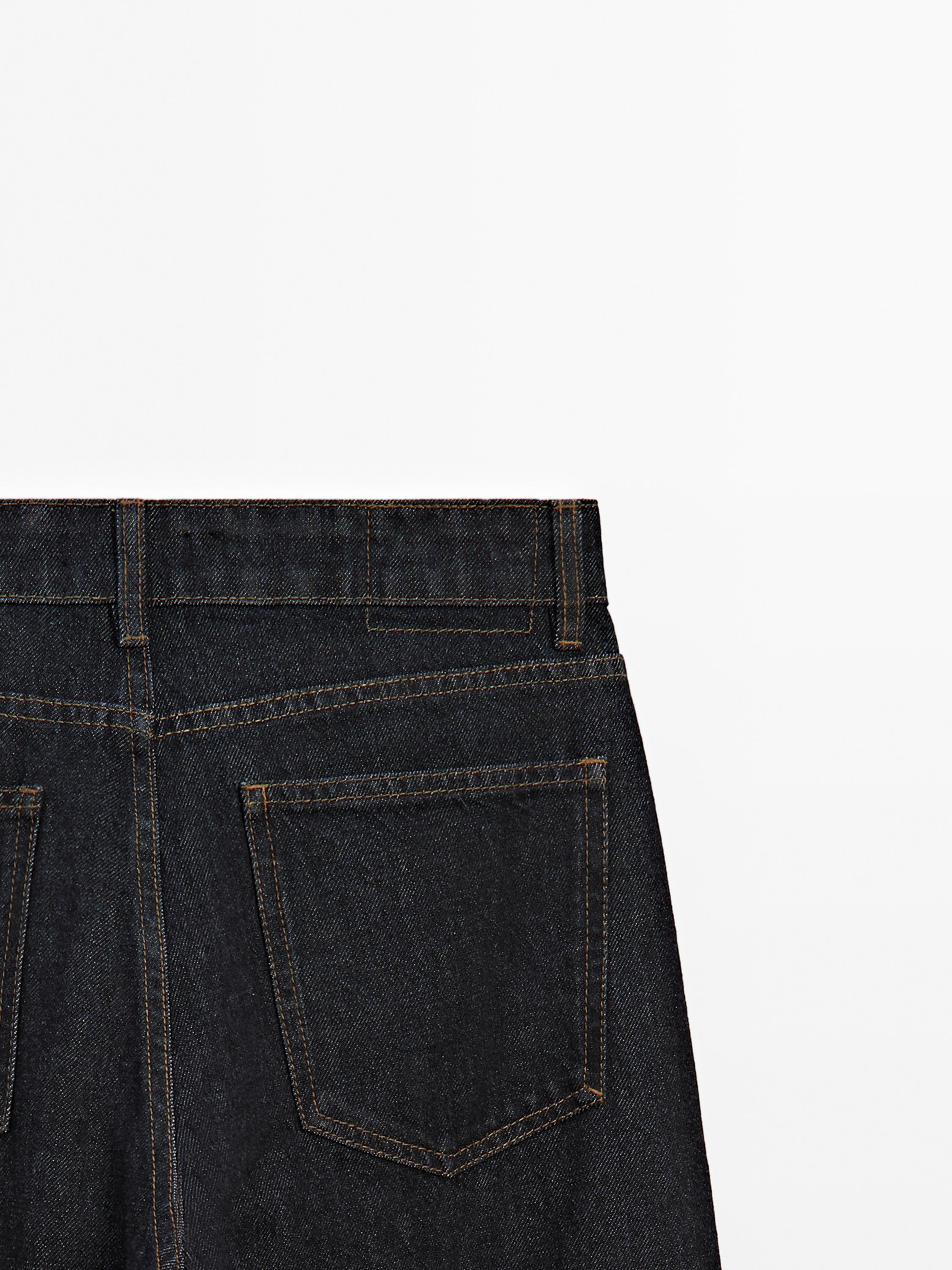 Mid-rise wide-leg jeans
