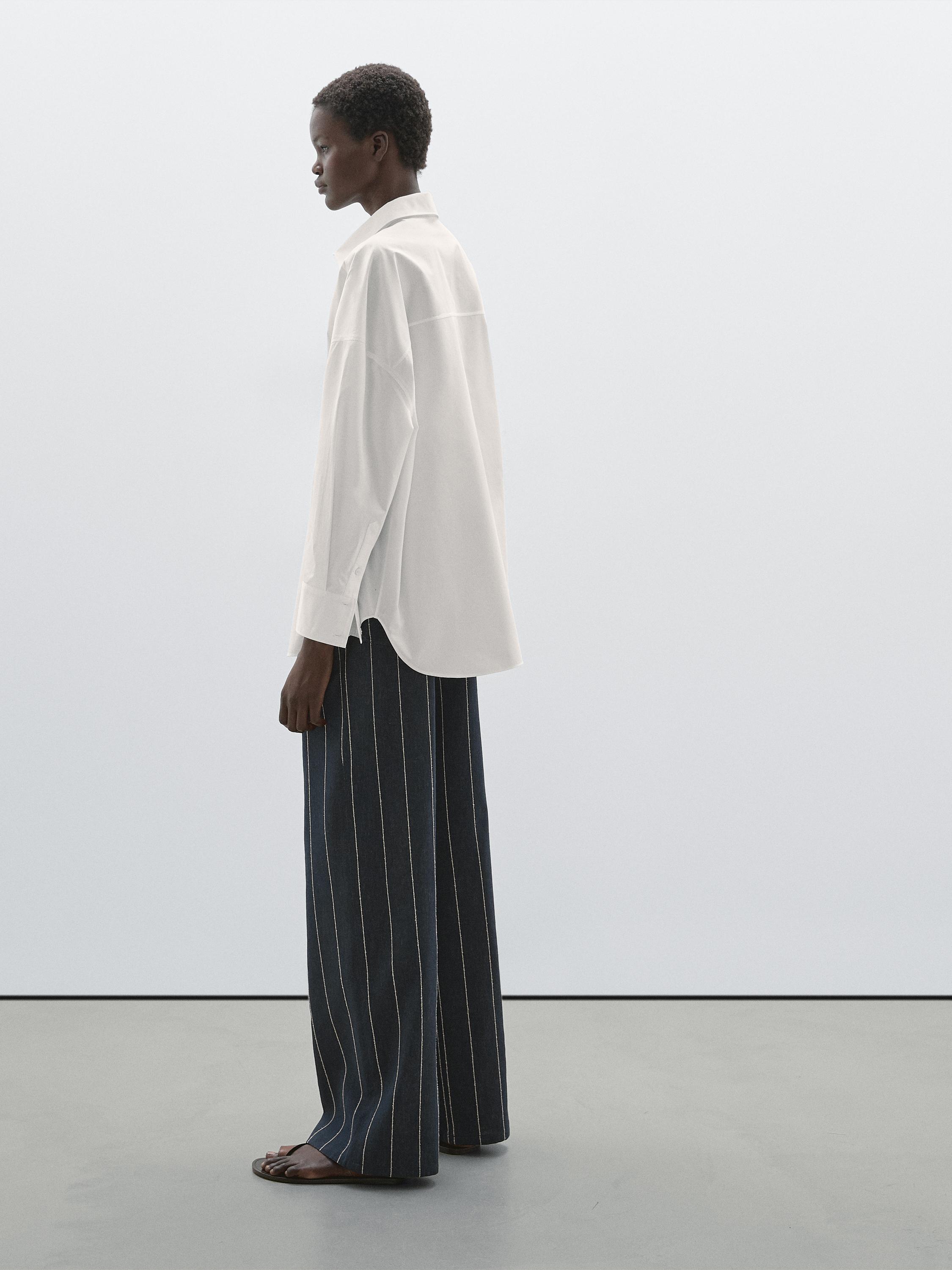100% cotton shirt with seam details