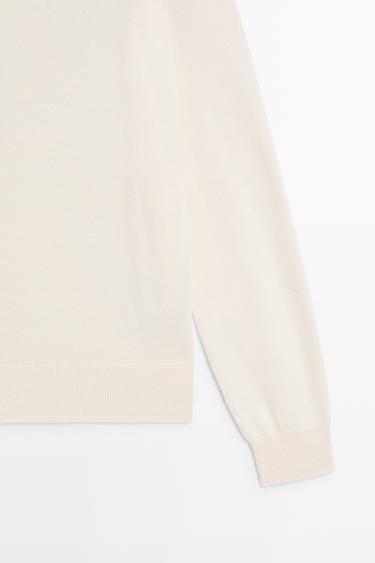 100% cashmere knit sweater — CREAM 7