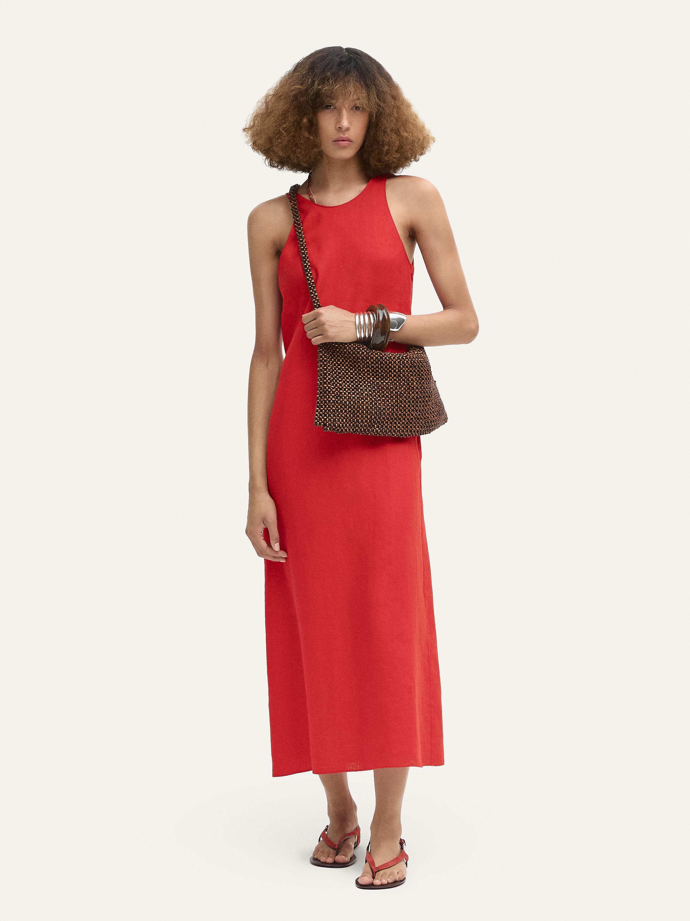 ★ Massimo Dutti★ 100 Linen Round Neck Midi Dress 06641586 0664158660004-o12.jpg?ts=
