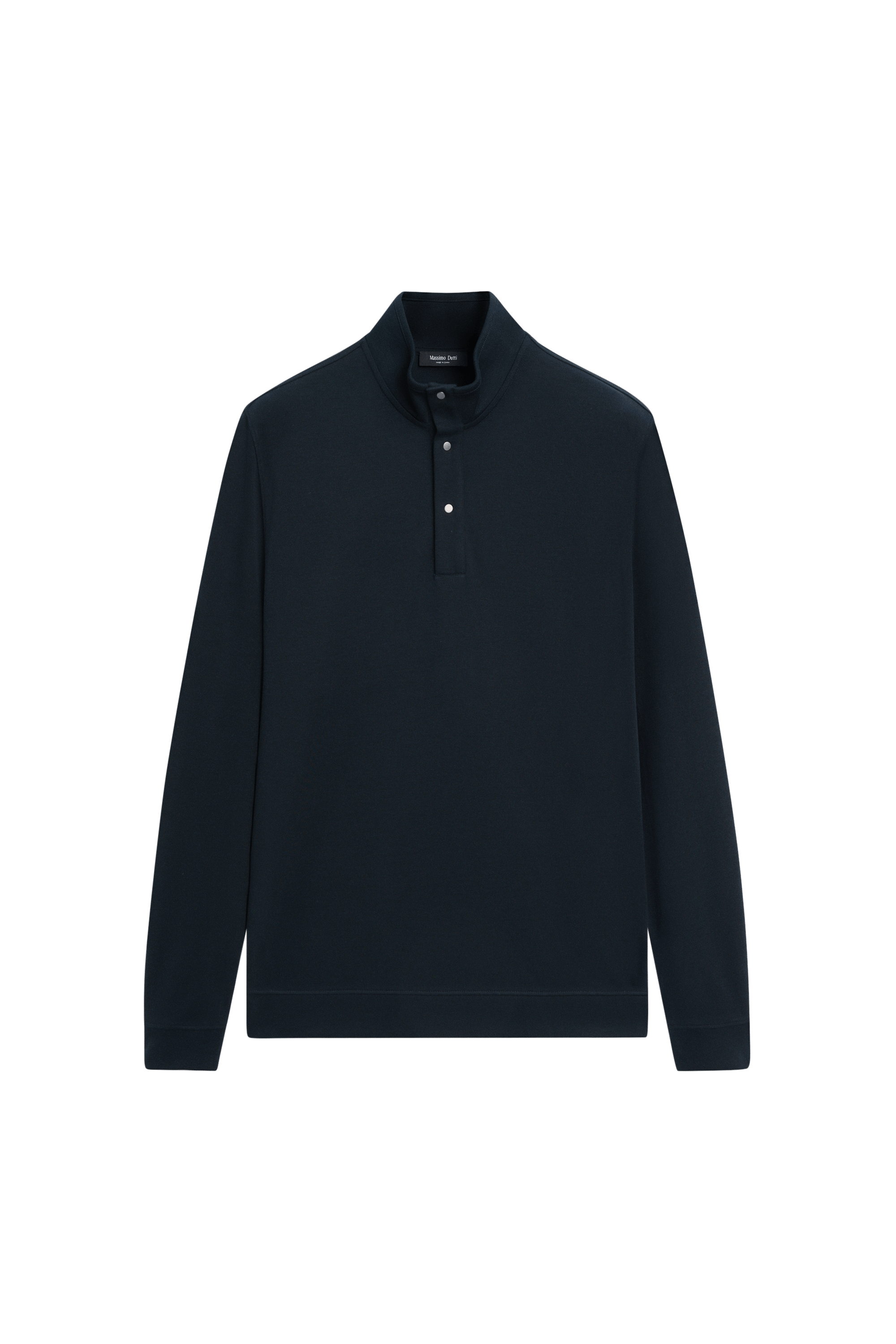 Massimo Dutti Pamuk ve ipek karışımlı dik yaka triko kazak görsel 7