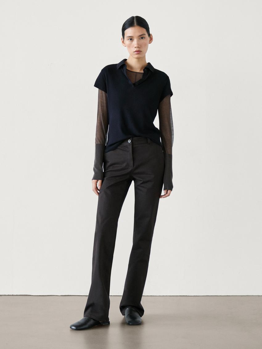 massimo dutti knit polo