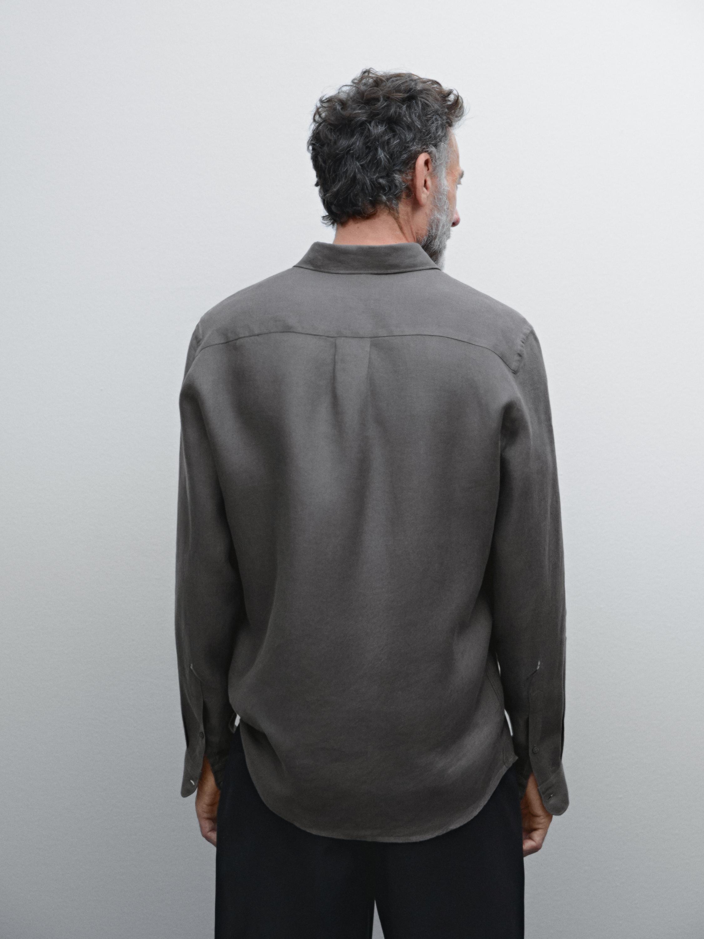 100% linen regular fit shirt