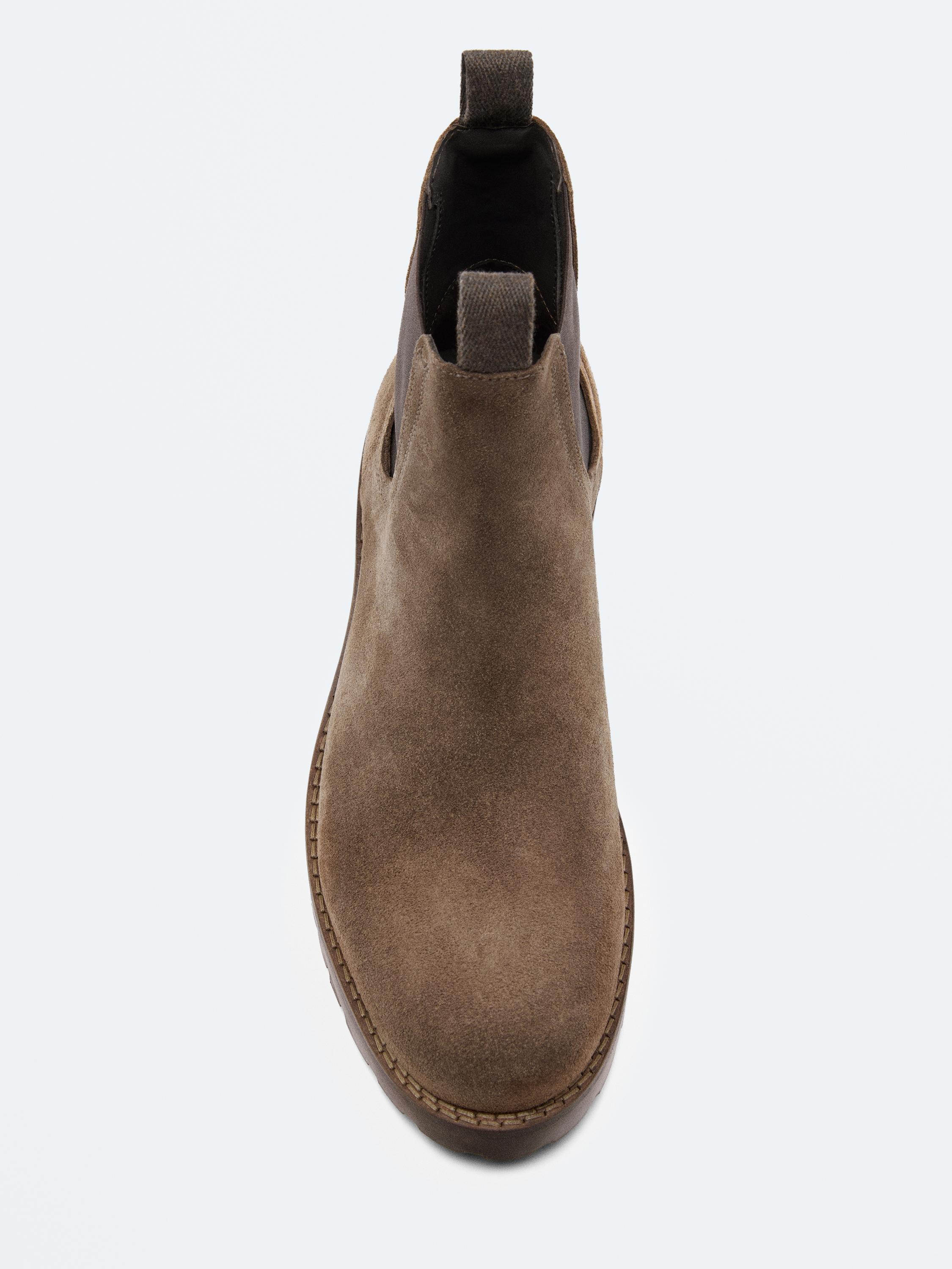 Leather Chelsea boots — MINK