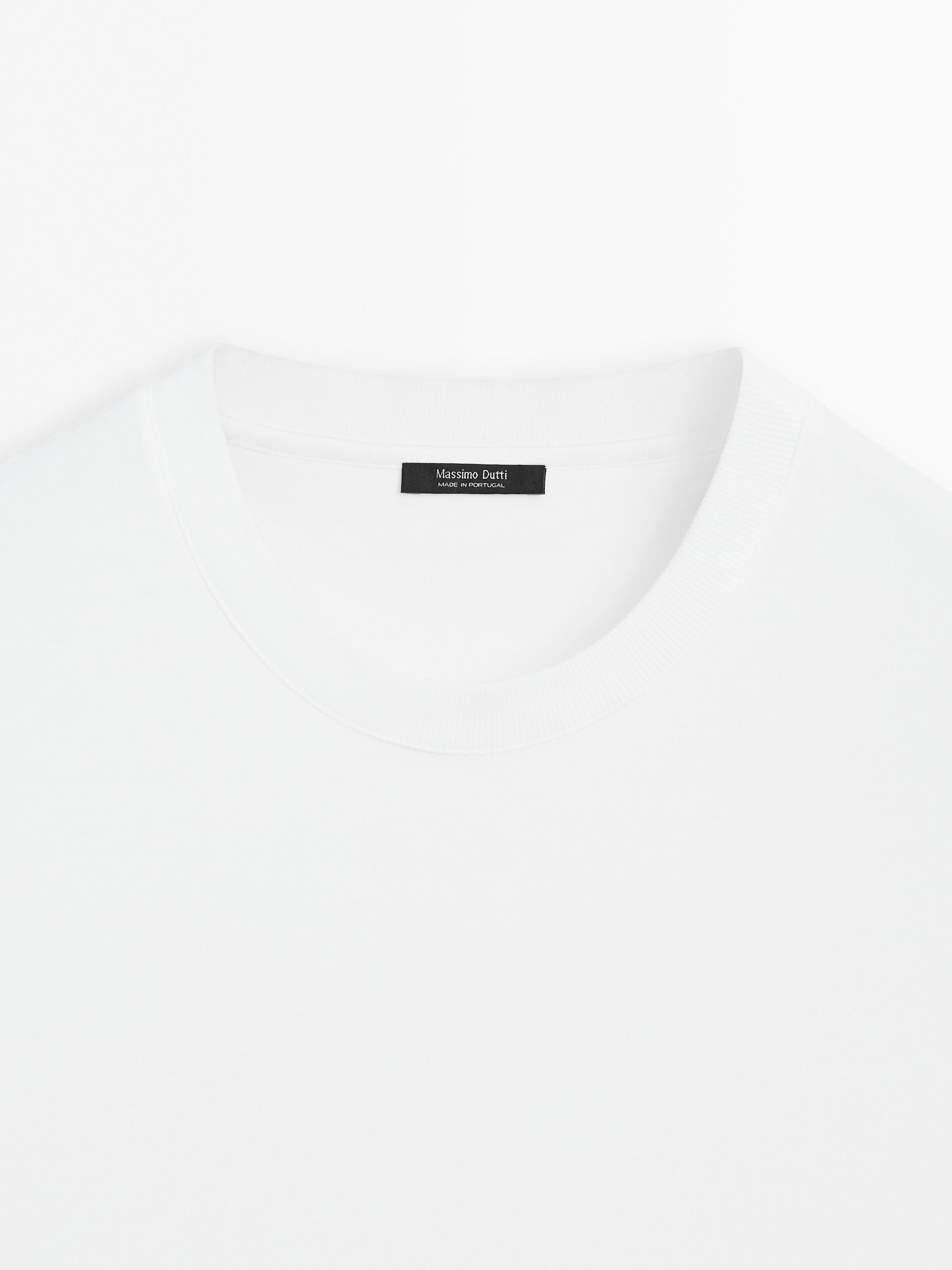 100% cotton short sleeve T-shirt — WHITE