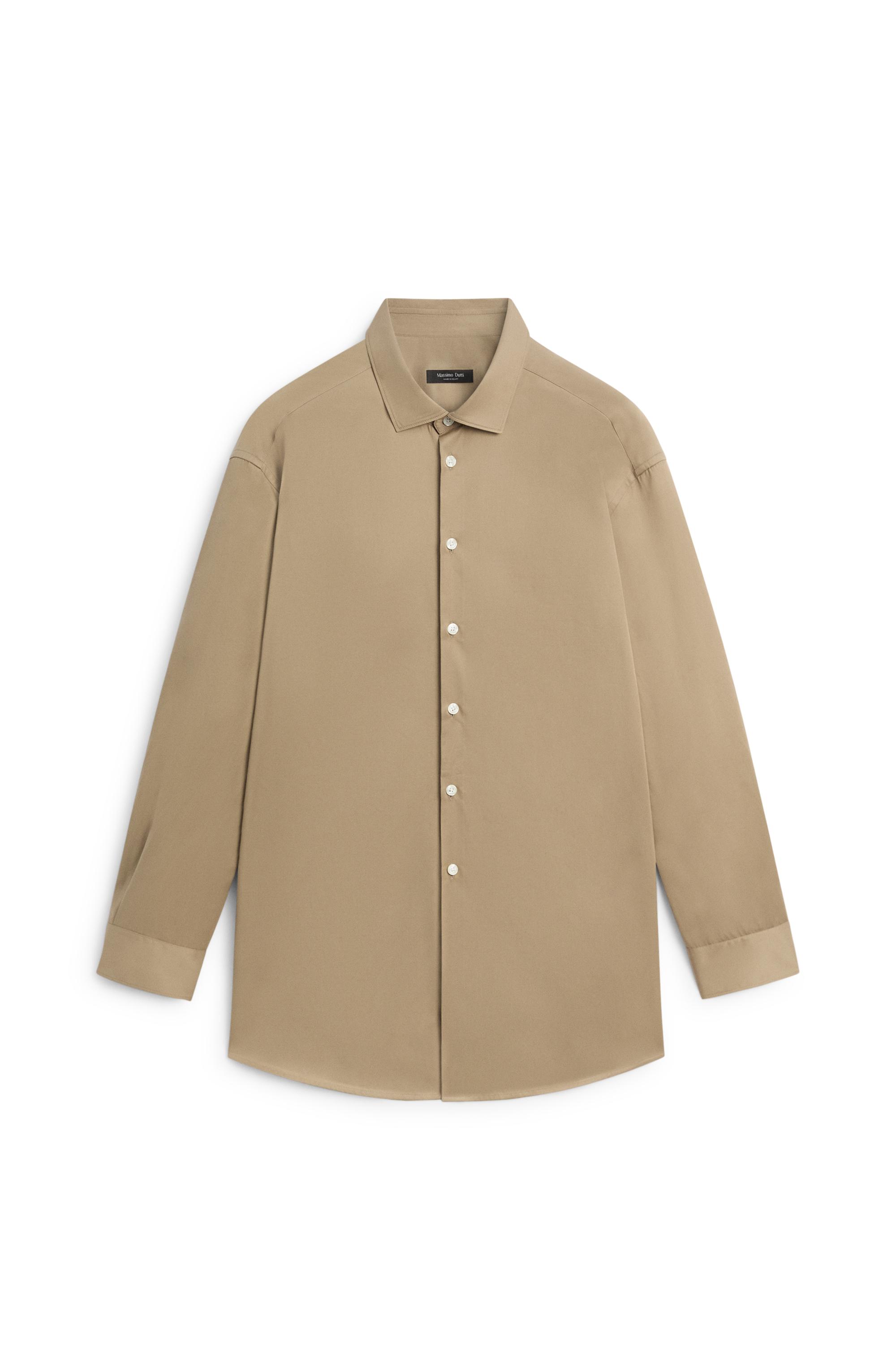 Massimo Dutti %100 pamuklu poplin gömlek görsel 2