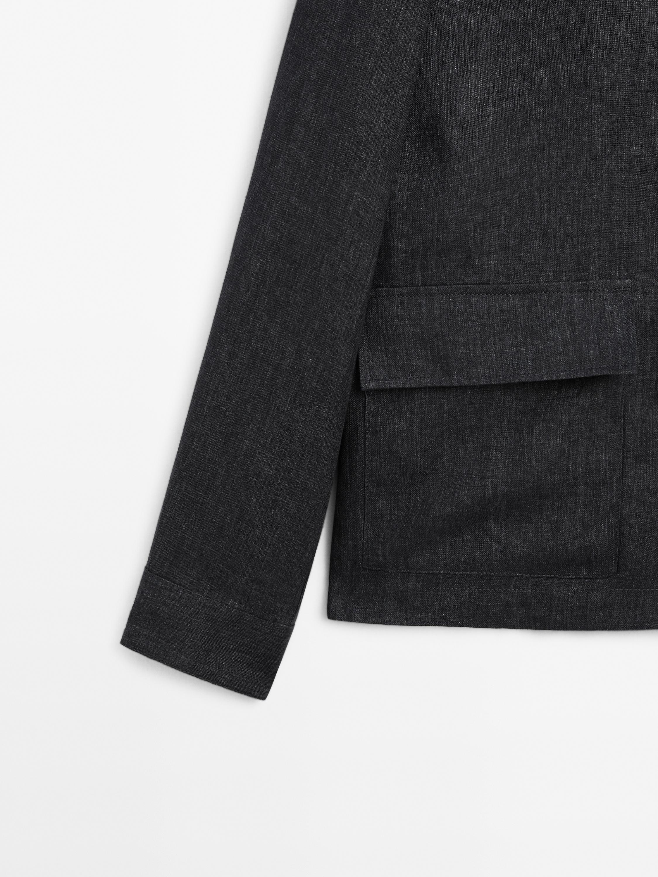 100% linen overshirt
