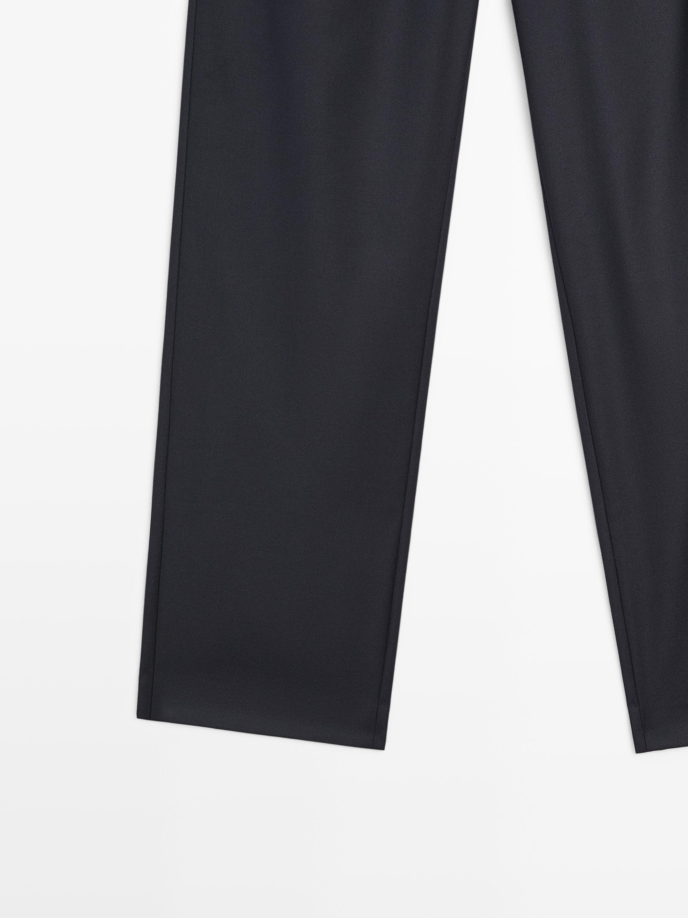 Pantalón pinzas cintura elástica