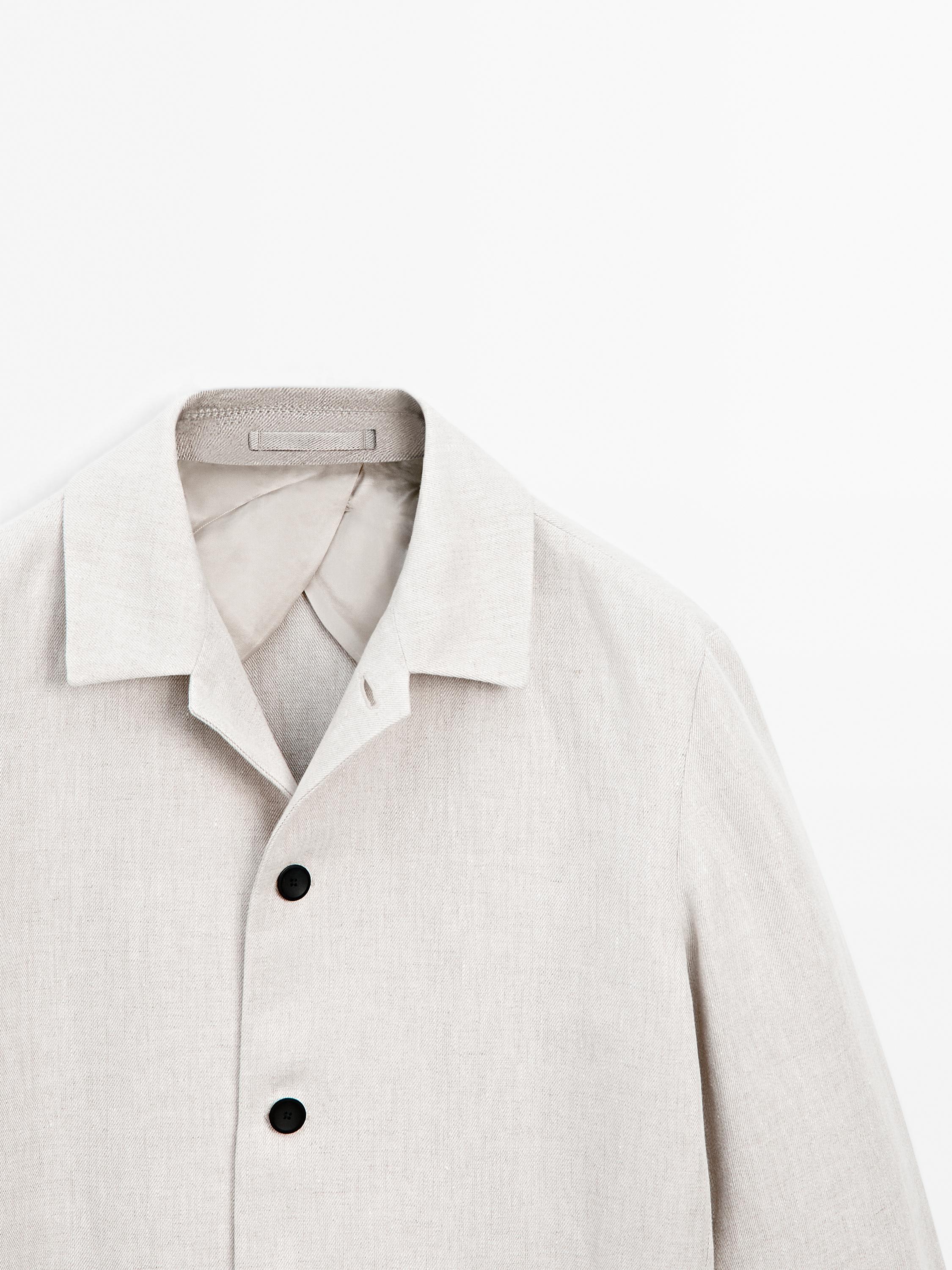 100% linen faded overshirt - Limited Edition
