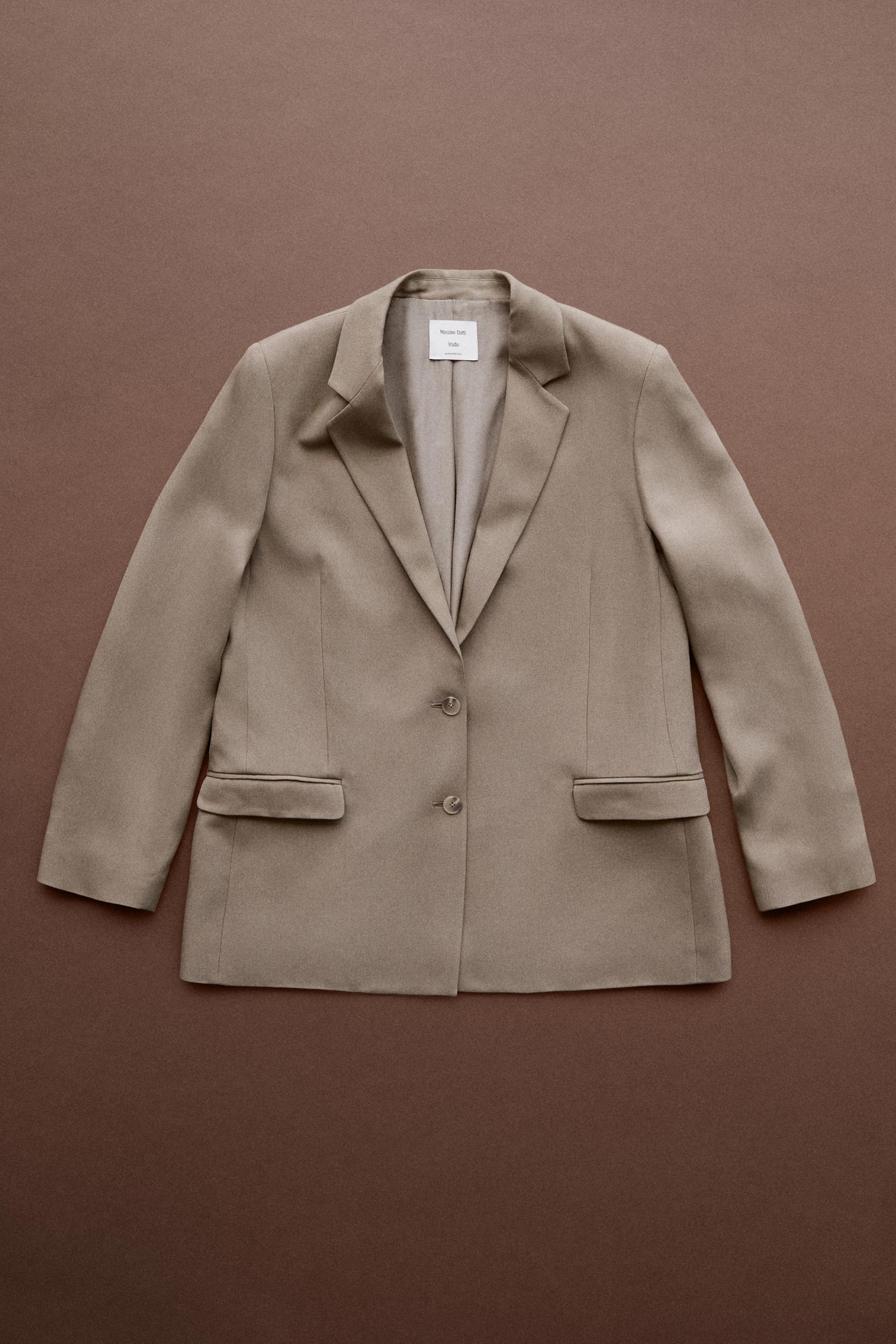 Fluid blazer - STUDIO — STONE