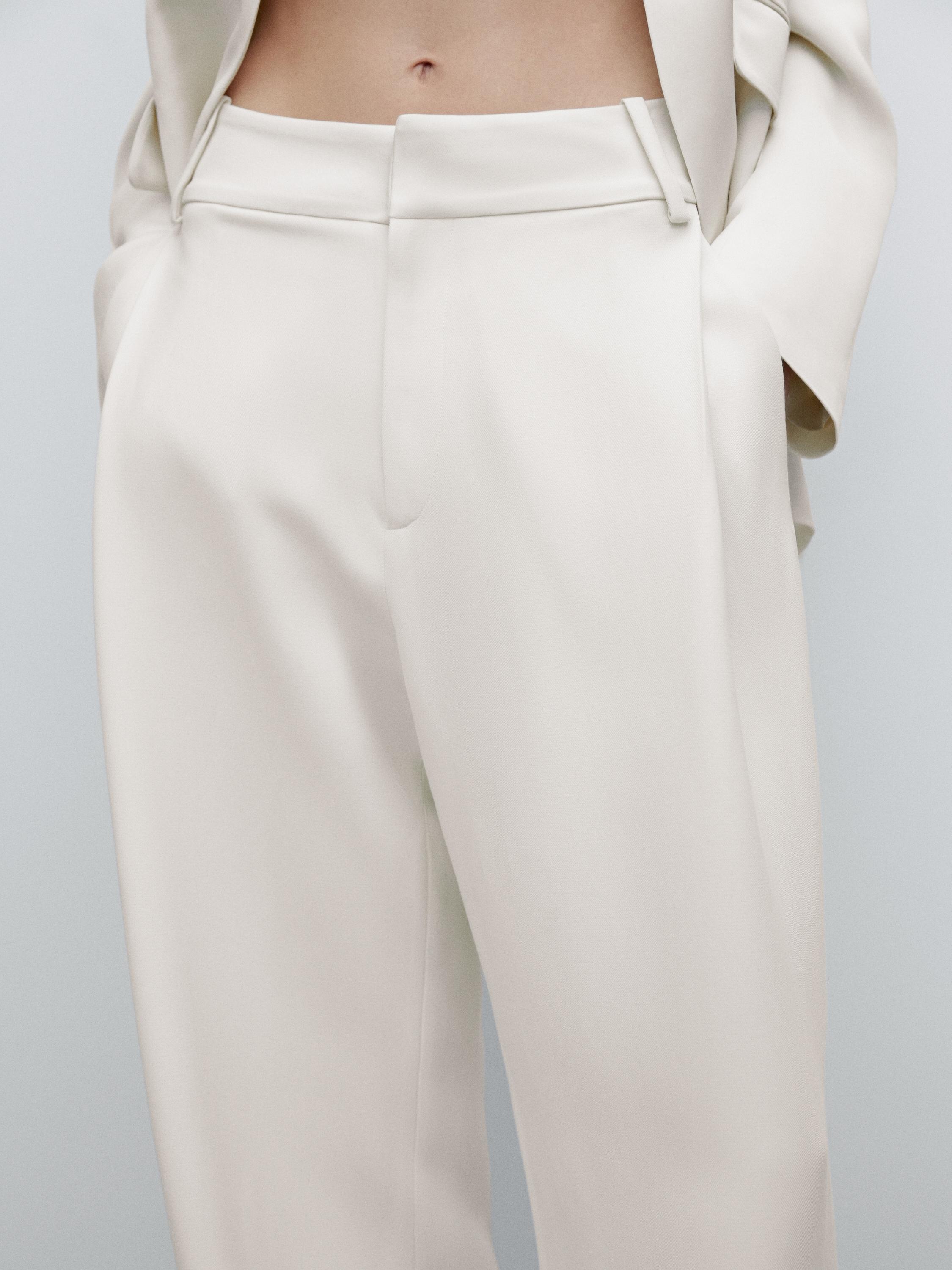 Pantalons pinces cinturilla ampla - Studio