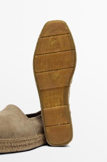 Leather espadrilles — SAND 7