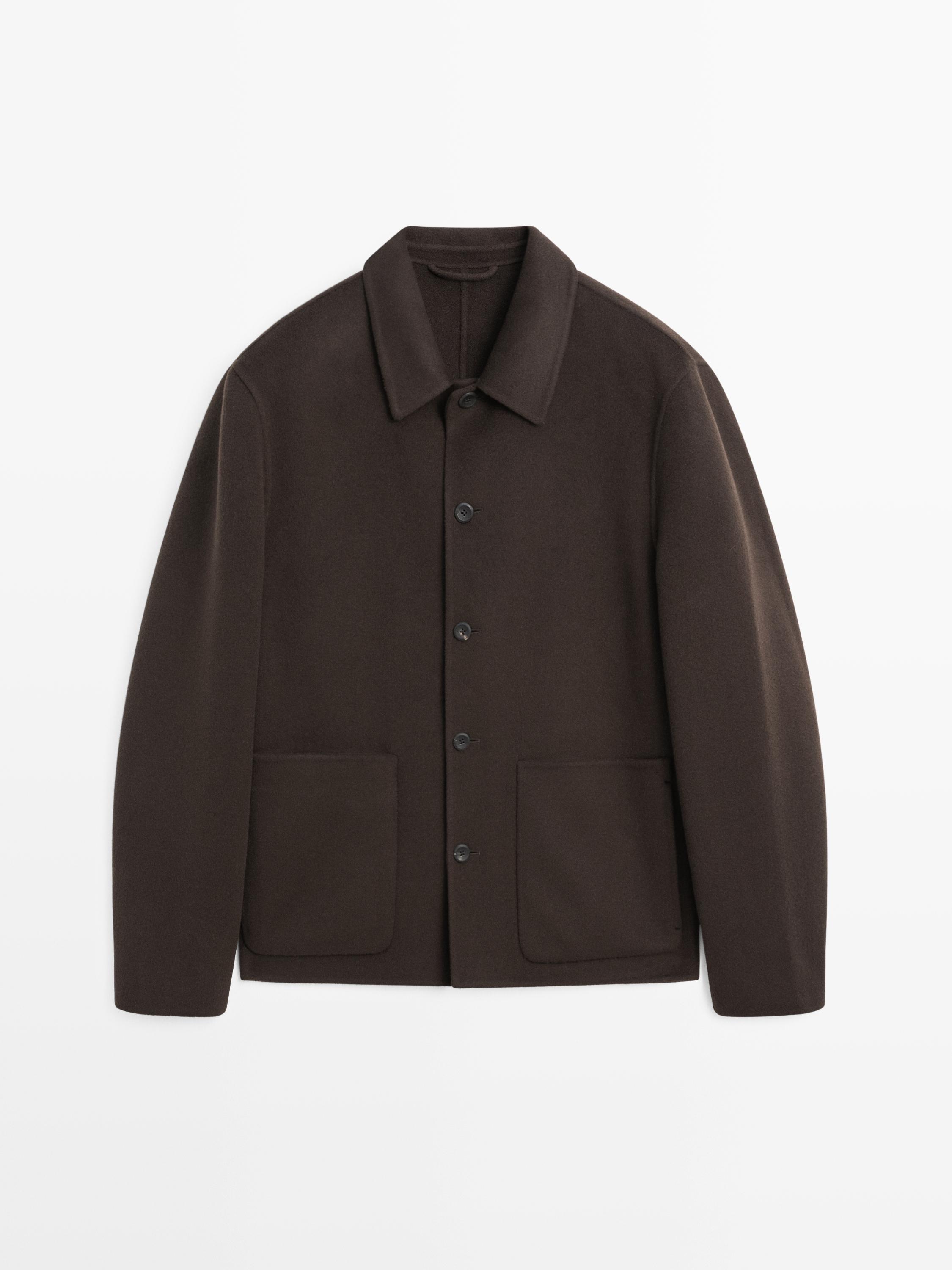 Short 100% cashmere coat