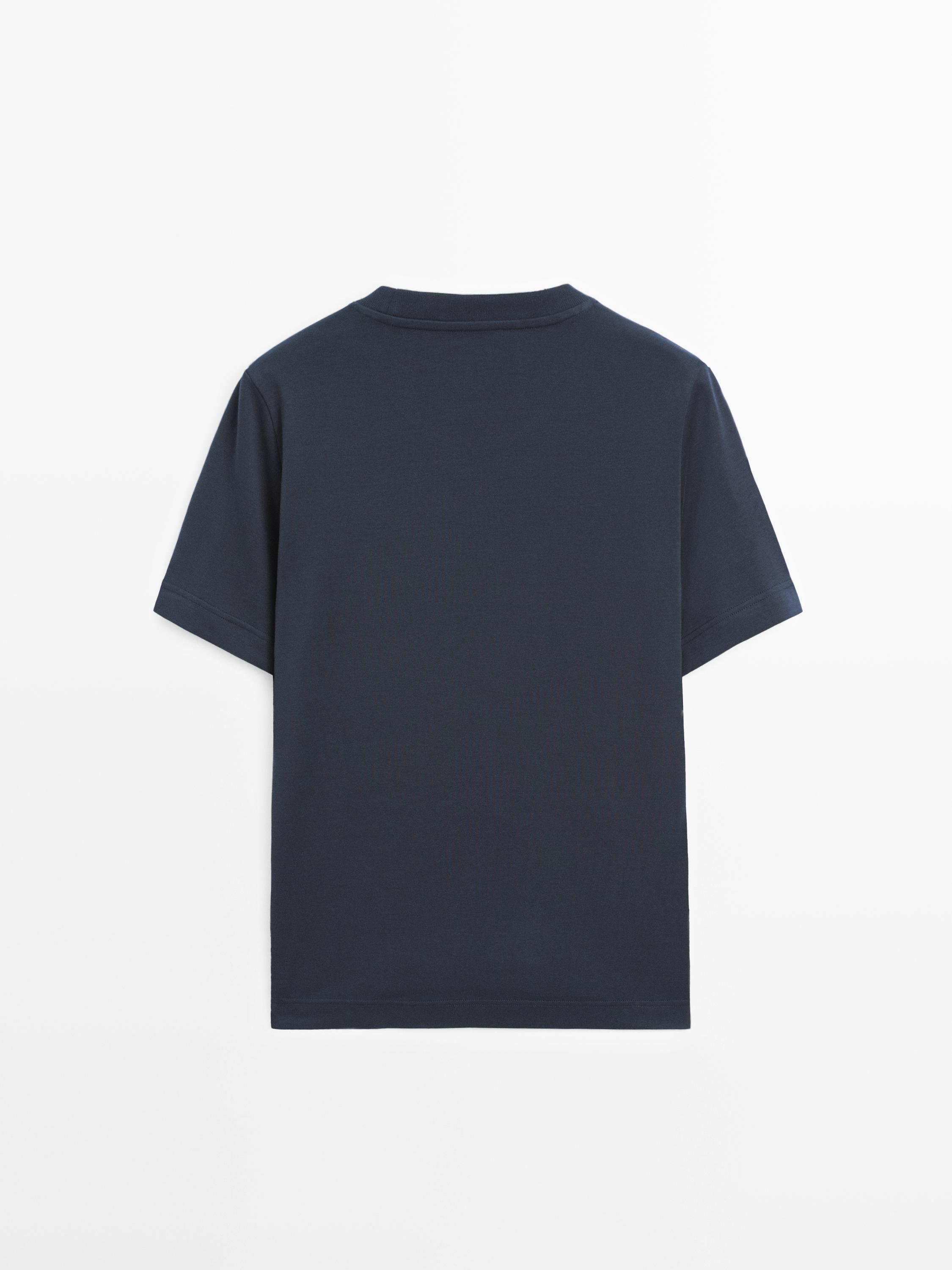 Short sleeve interlock T-shirt — NAVY BLUE