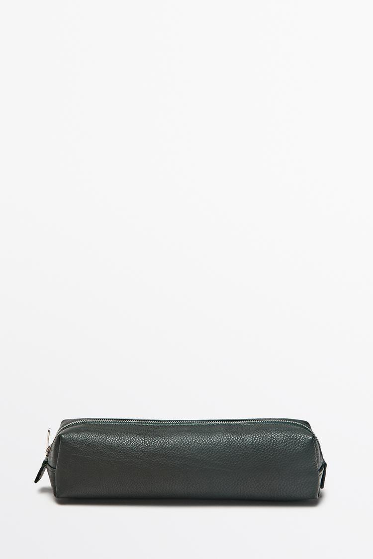 Nappa leather zip pouch — BOTTLE