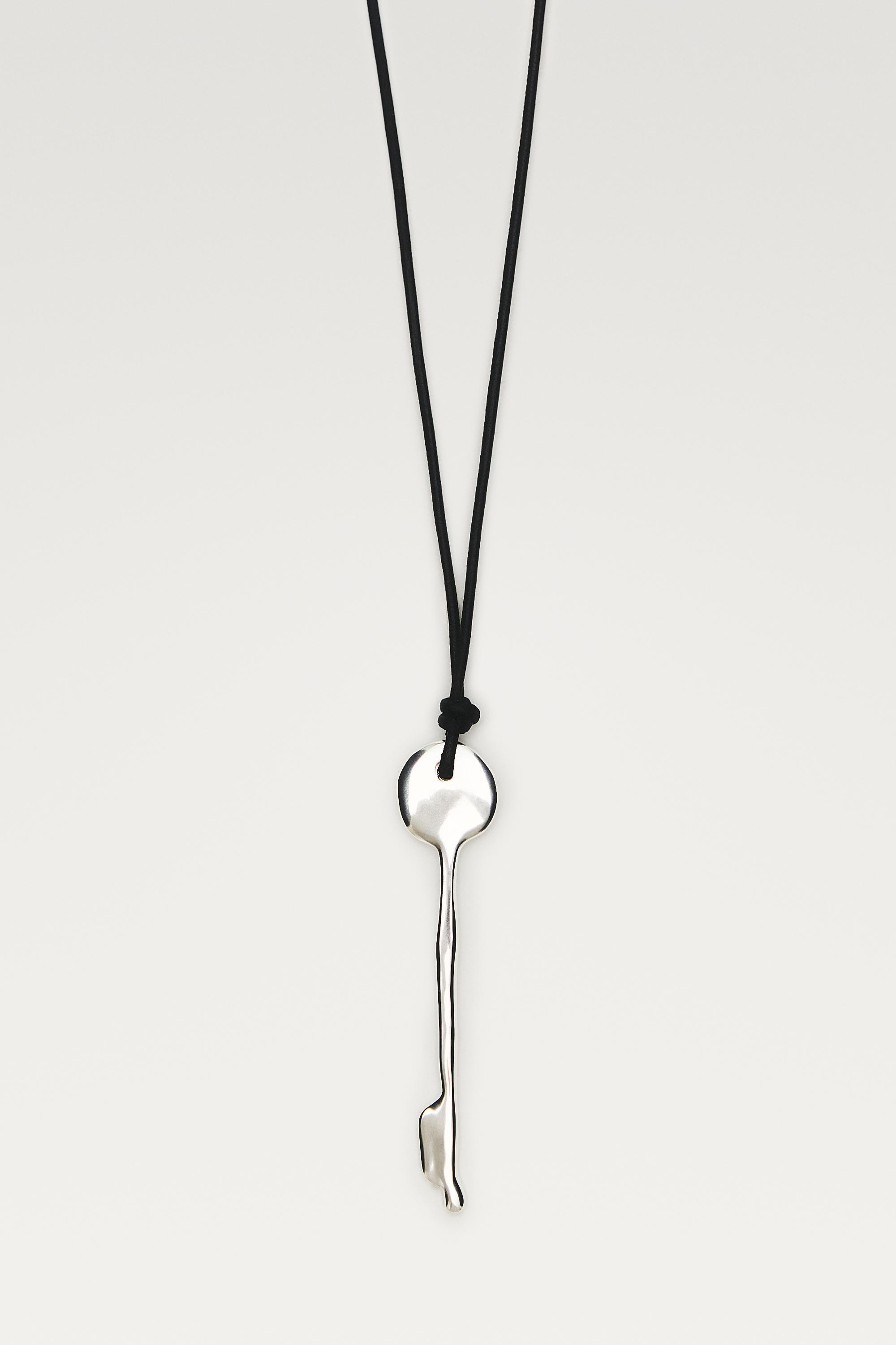 Key pendant necklace — SILVER
