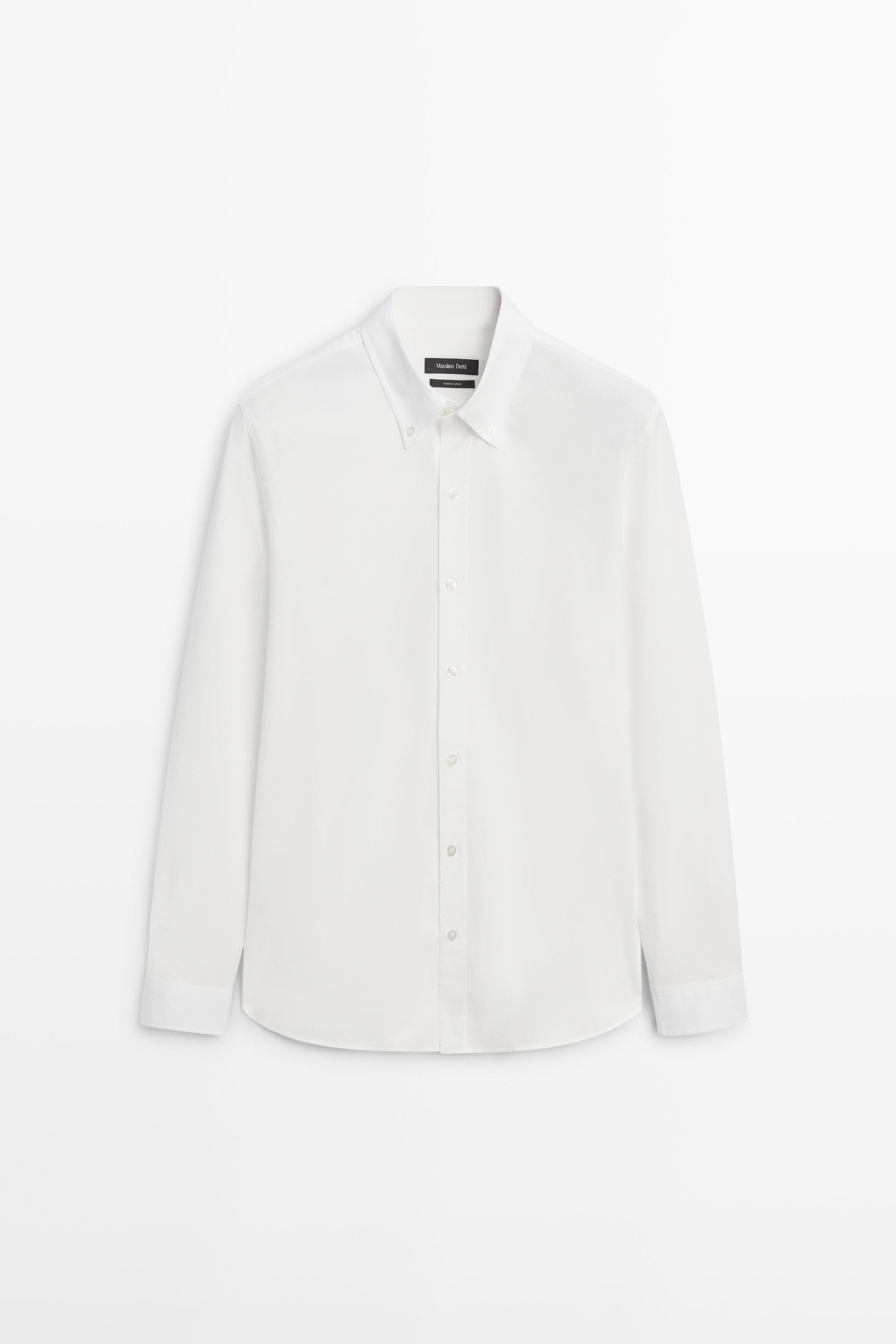 Men's White Shirts - Massimo Dutti - US Men's White Shirts - Massimo Dutti - US