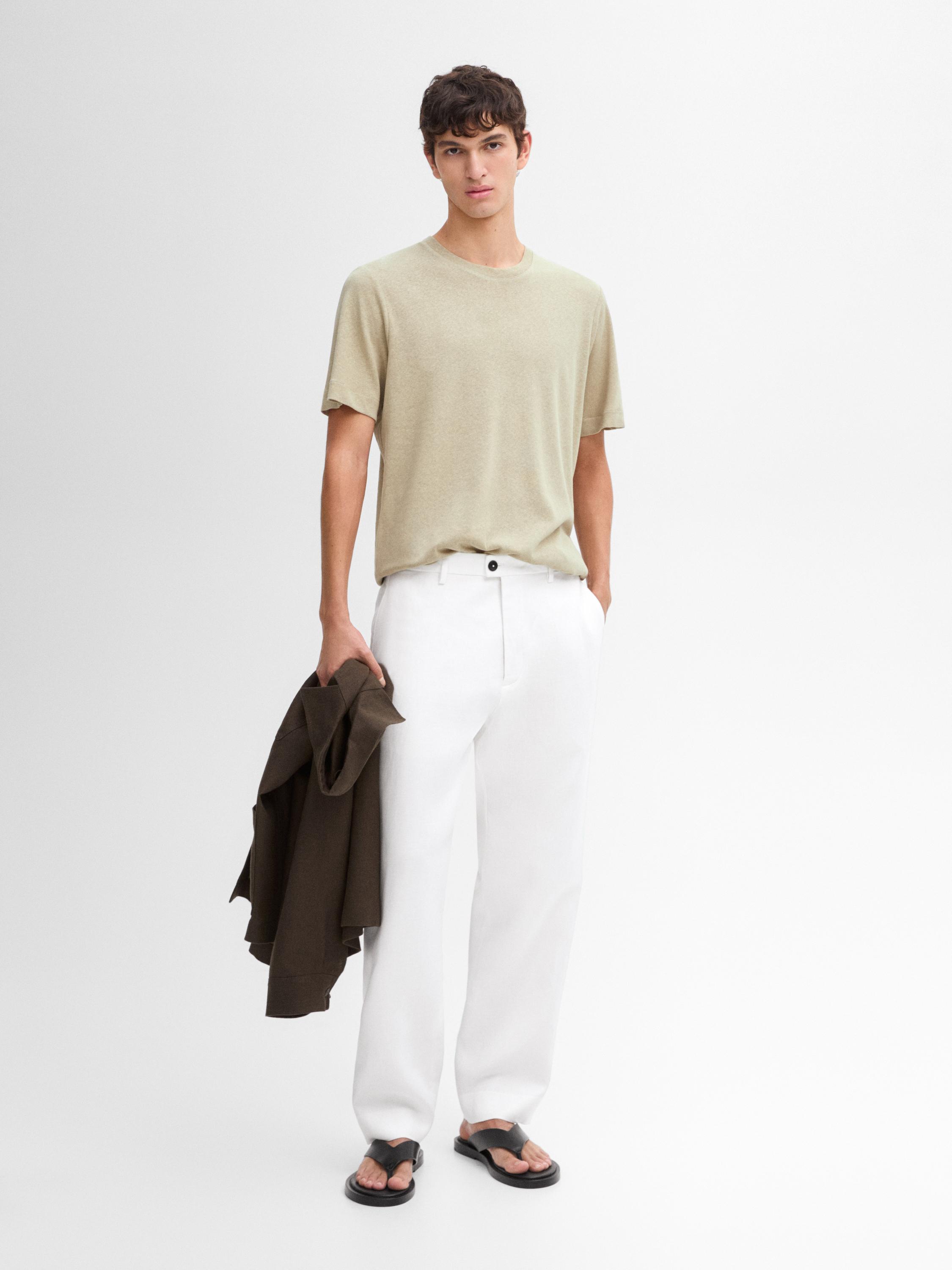 Lightweight linen blend T-shirt