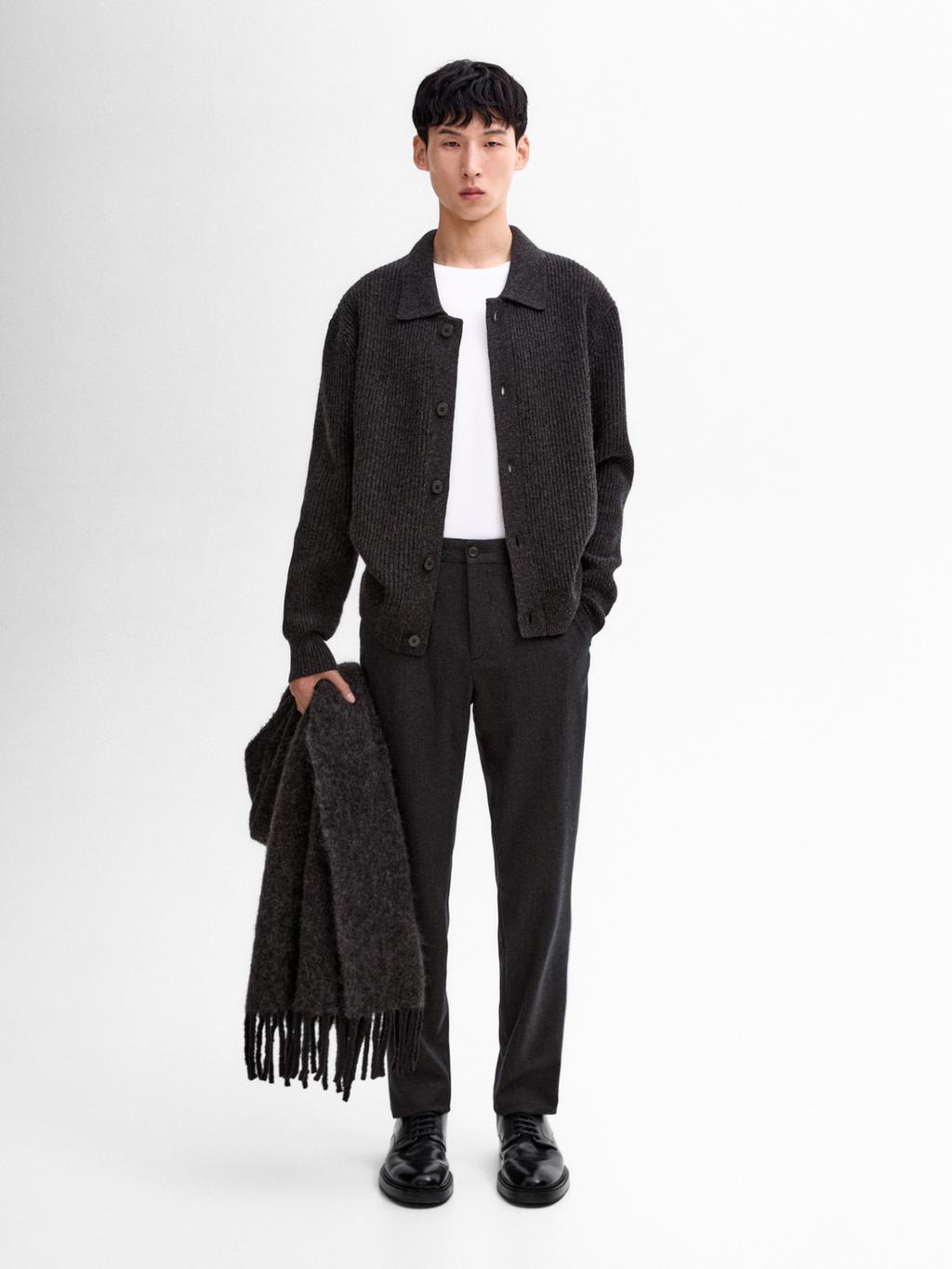 wool-blend-polo-collar-cardigan-charcoal-taupe-grey-sweaters-and