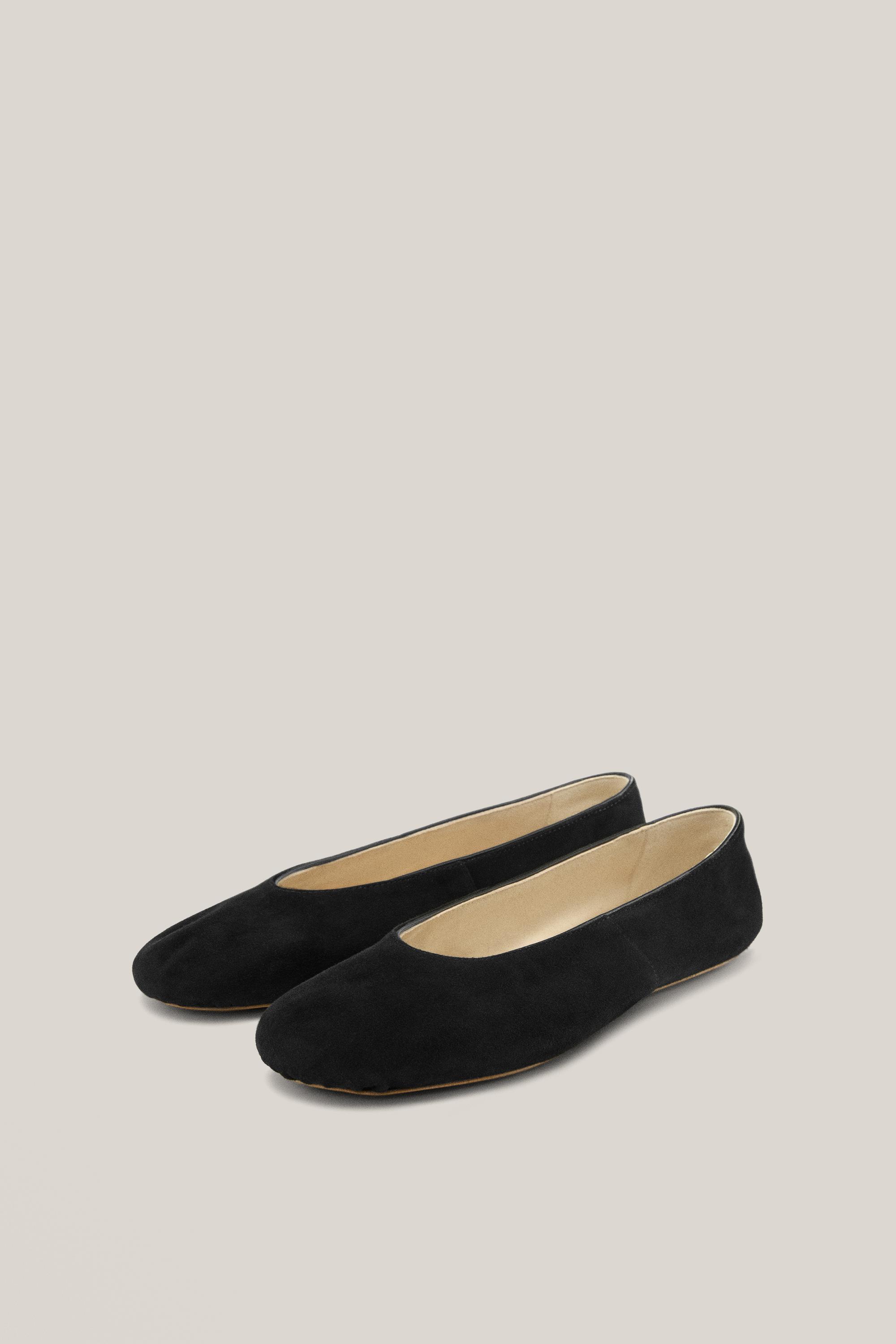 Soft leather ballet flats - Limited Edition — BLACK