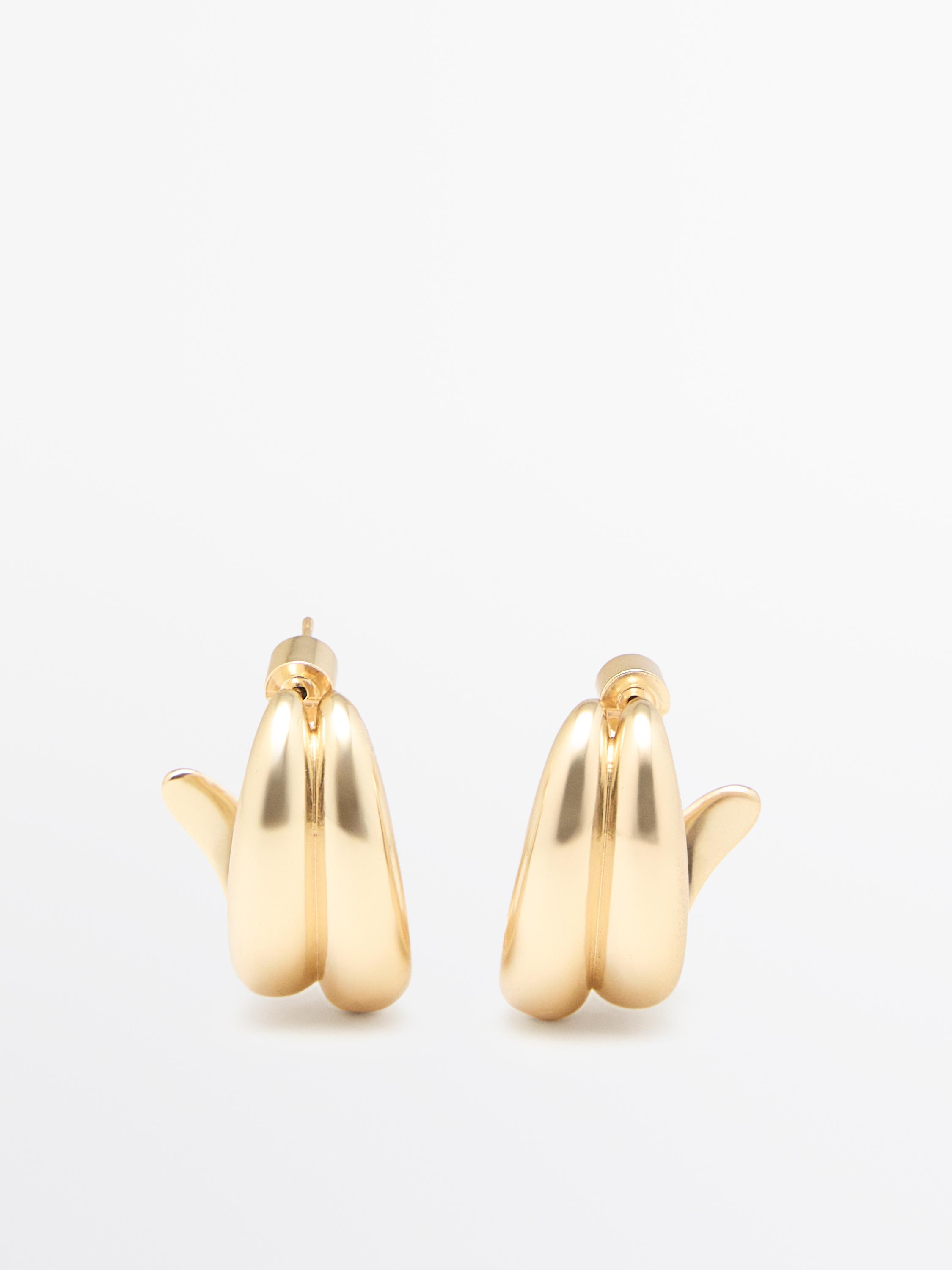 Wraparound hoop earrings